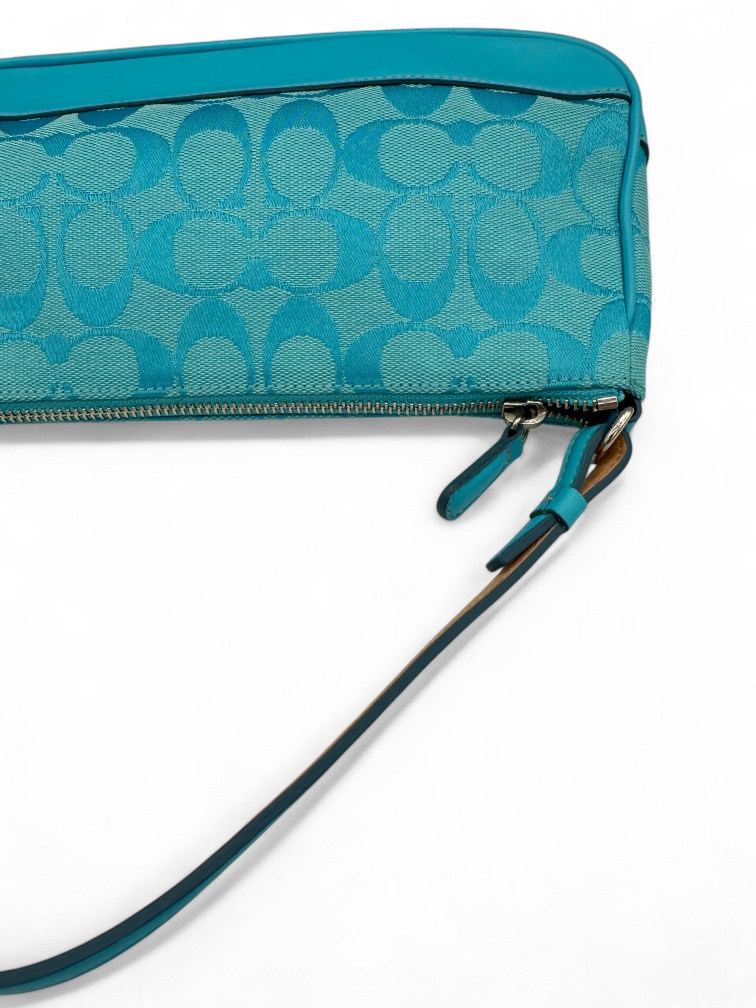 Vintage Coach Blue Monogram 6094 Demi Shoulder Bag - Thanks it's Vintage