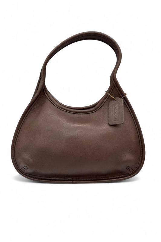 Vintage Coach Brown Leather Old Style Ergo 9027 Shoulder Bag - Thanks it's Vintage