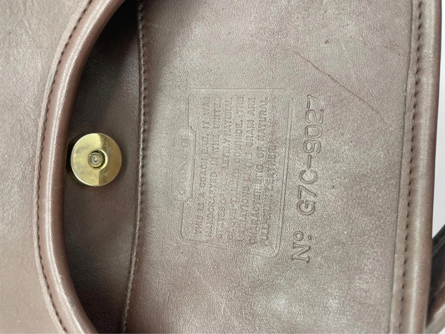 Vintage Coach Brown Leather Old Style Ergo 9027 Shoulder Bag - Thanks it's Vintage