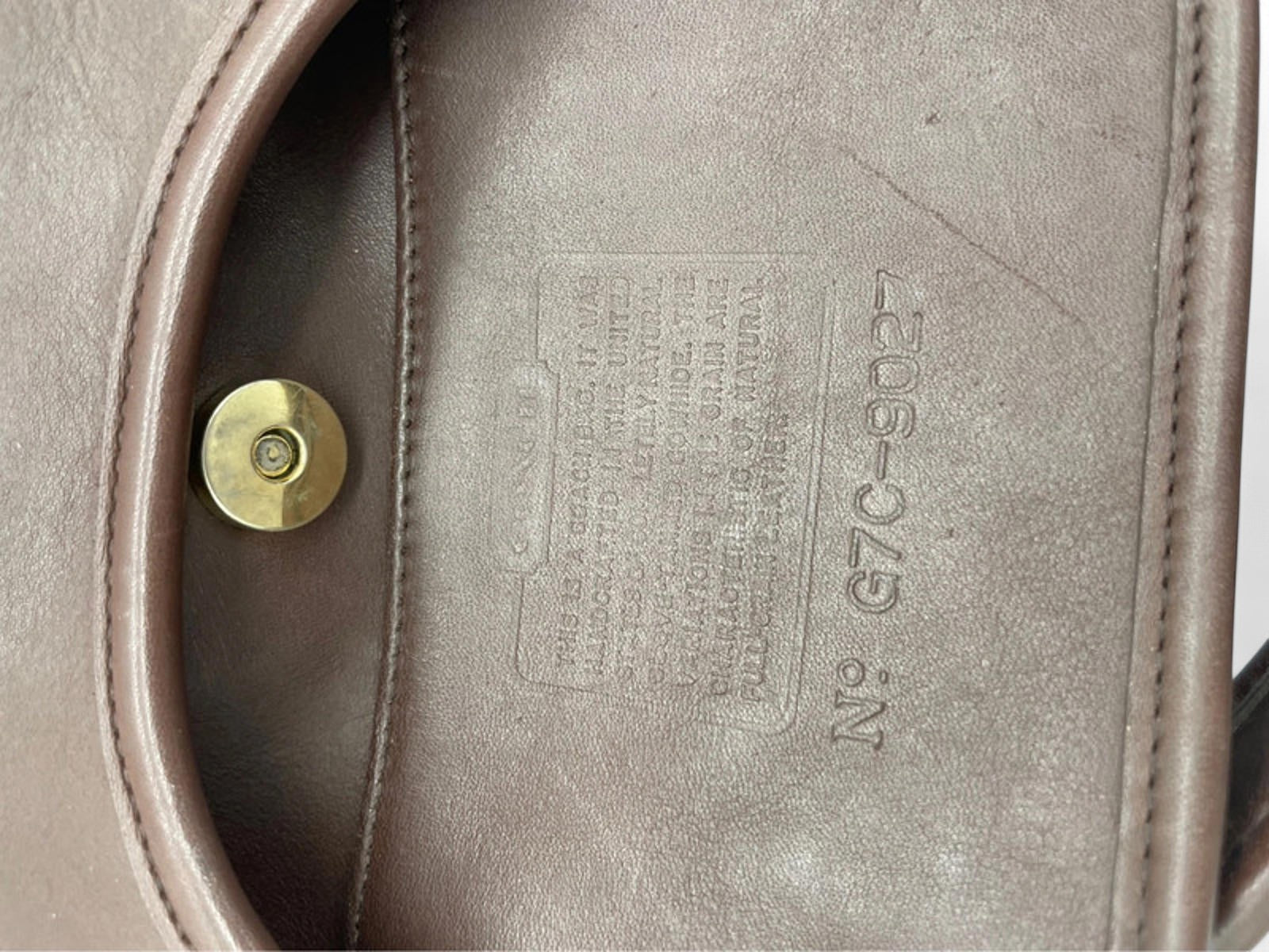 Vintage Coach Brown Leather Old Style Ergo 9027 Shoulder Bag - Thanks it's Vintage