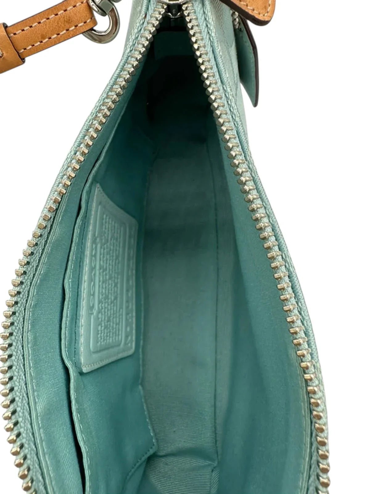 Vintage Coach Demi Turquoise Monogram Rare Mini Bag 6094 - Thanks it's Vintage