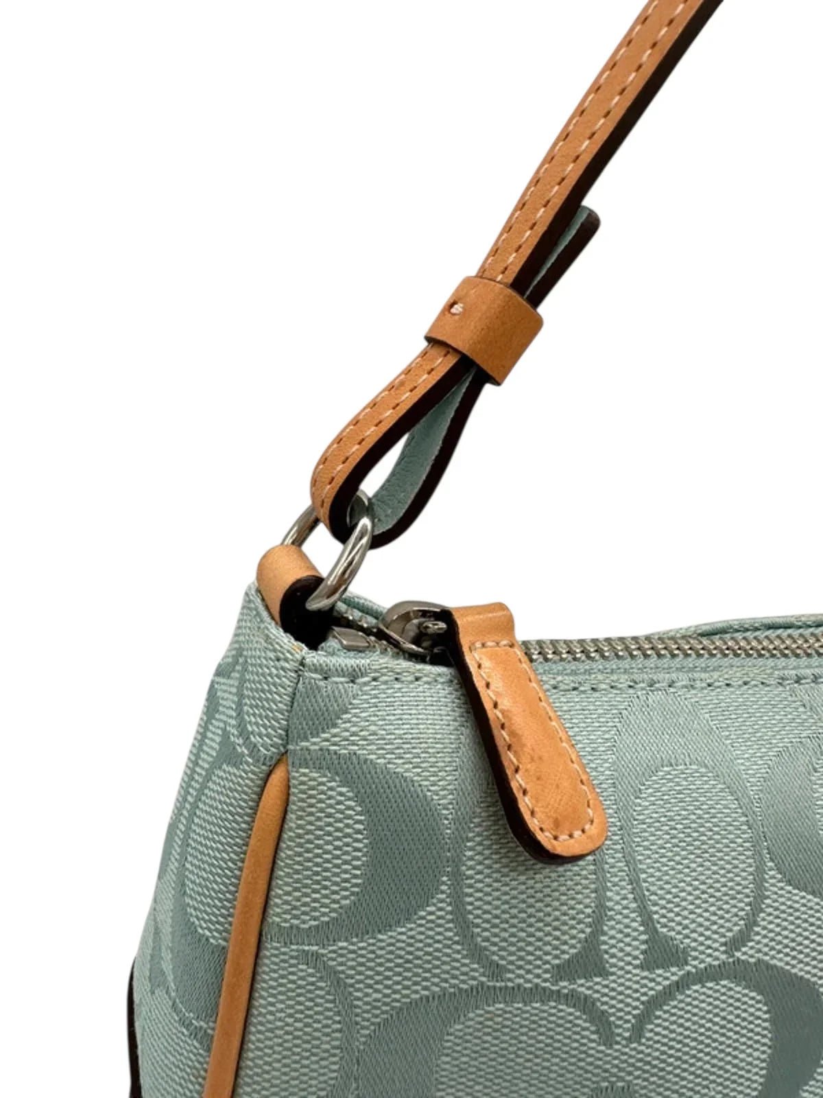 Vintage Coach Demi Turquoise Monogram Rare Mini Bag 6094 - Thanks it's Vintage