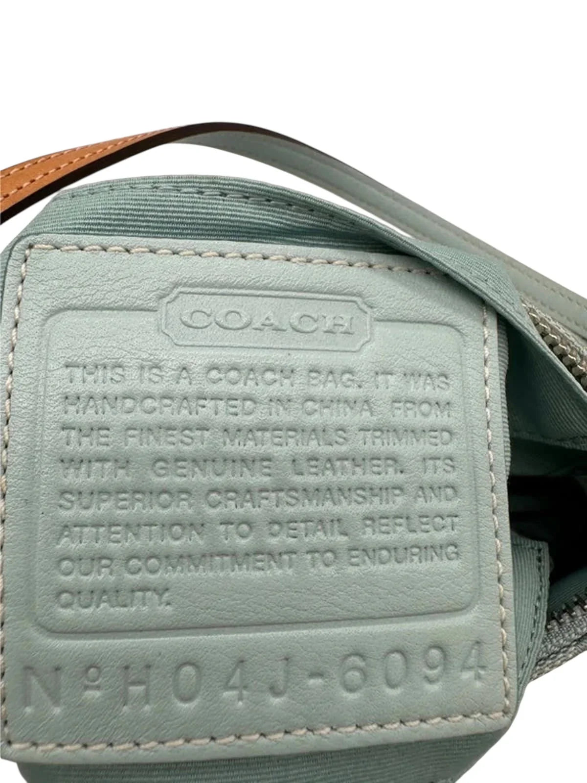 Vintage Coach Demi Turquoise Monogram Rare Mini Bag 6094 - Thanks it's Vintage