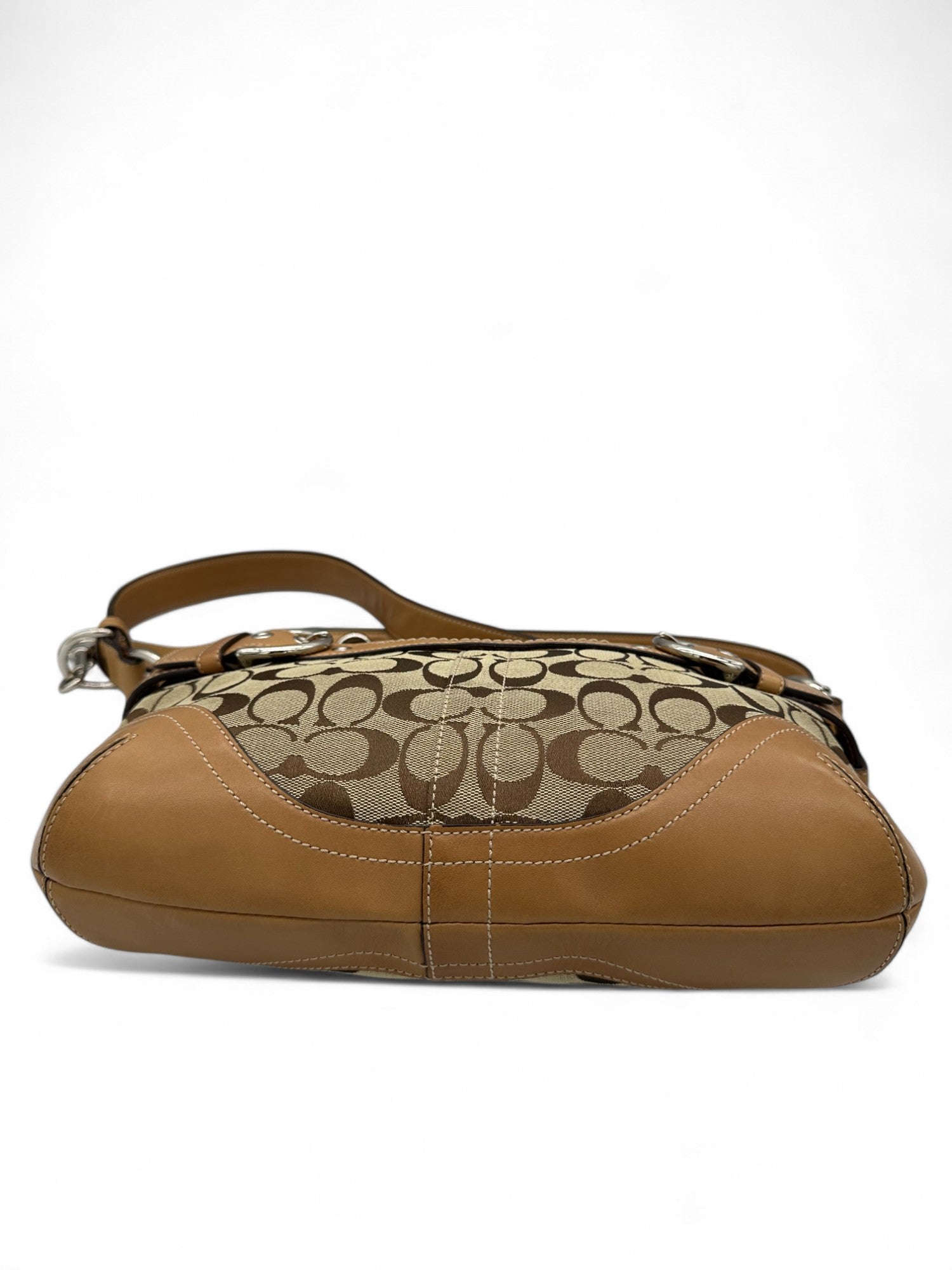 Vintage Coach F07077 Double Buckle Y2K Shoulder Bag - Thanks it's Vintage