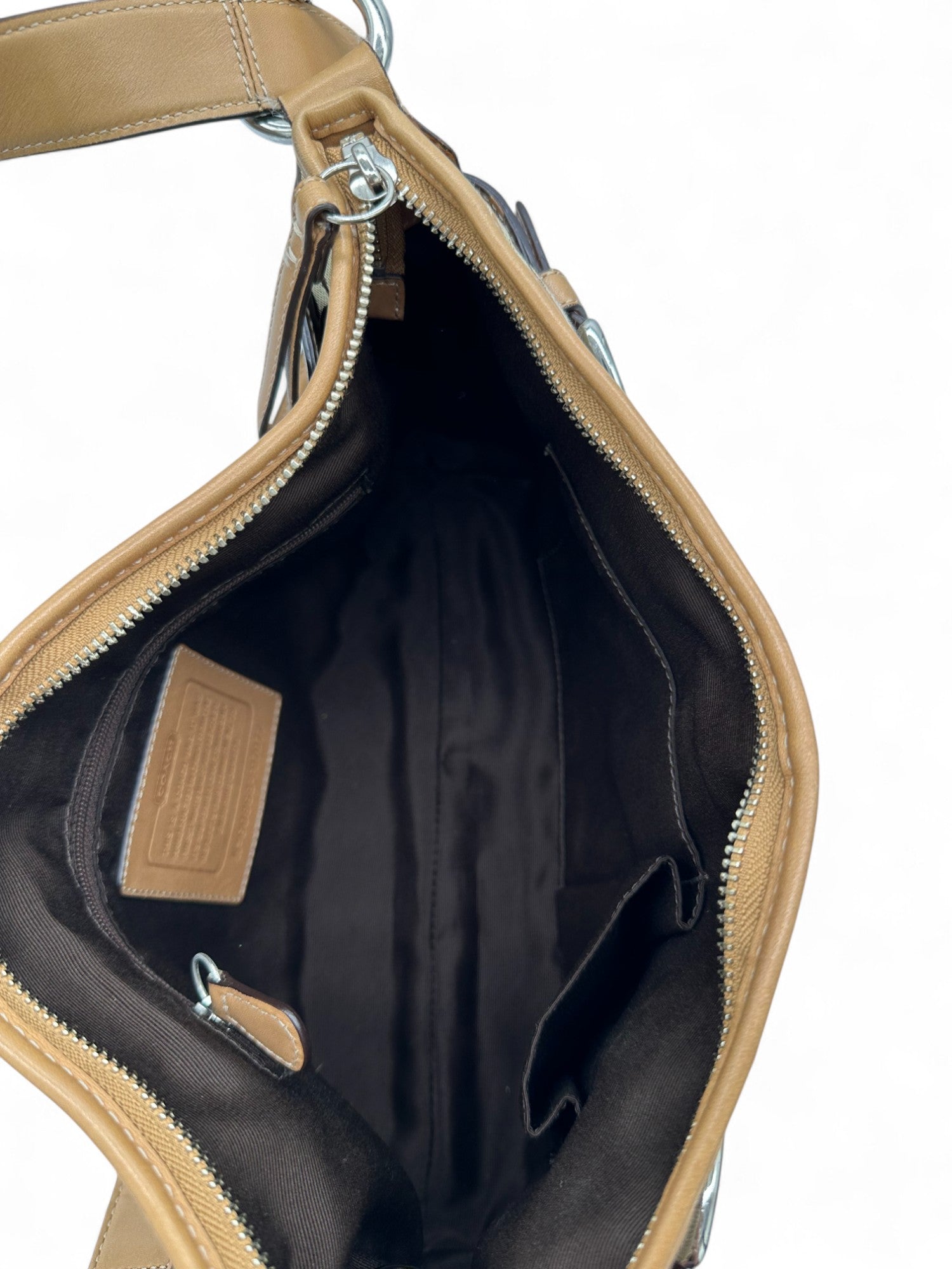 Vintage Coach F07077 Double Buckle Y2K Shoulder Bag - Thanks it's Vintage