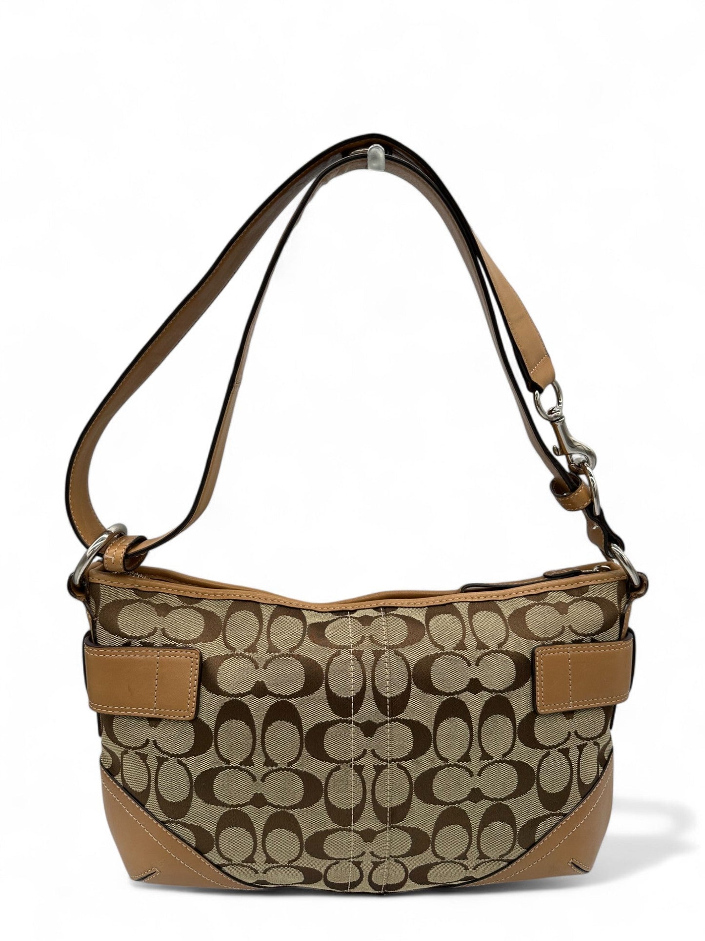 Vintage Coach F07077 Double Buckle Y2K Shoulder Bag - Thanks it's Vintage