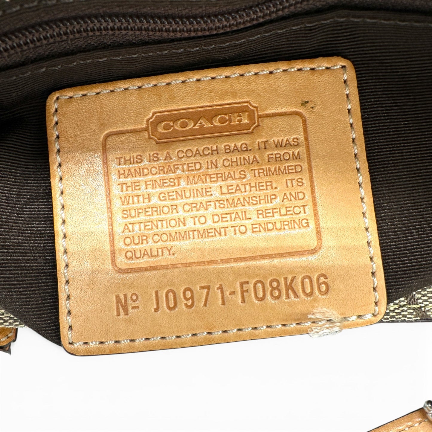 Vintage Coach F08K06 Hampton Clip Tote Handbag - Thanks it's Vintage