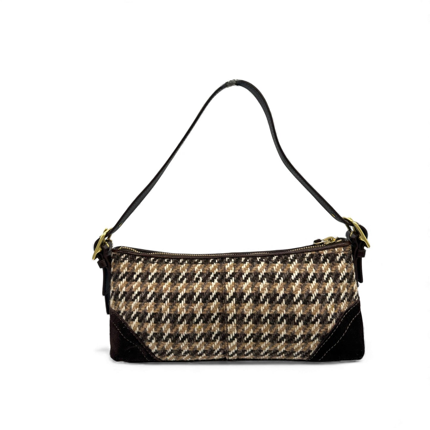 Vintage Coach F10202 Tweed Baguette Shoulder Bag - Thanks it's Vintage