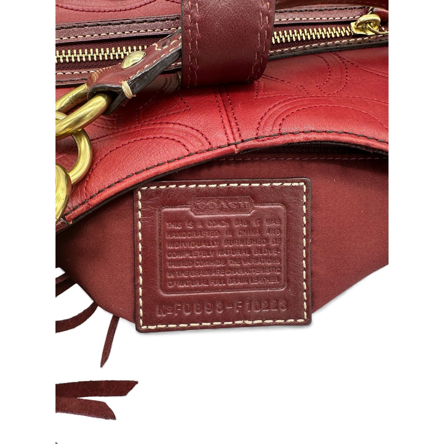 Vintage Coach F10223 Hampton Embossed Monogram Shoulder Bag - Thanks it's Vintage