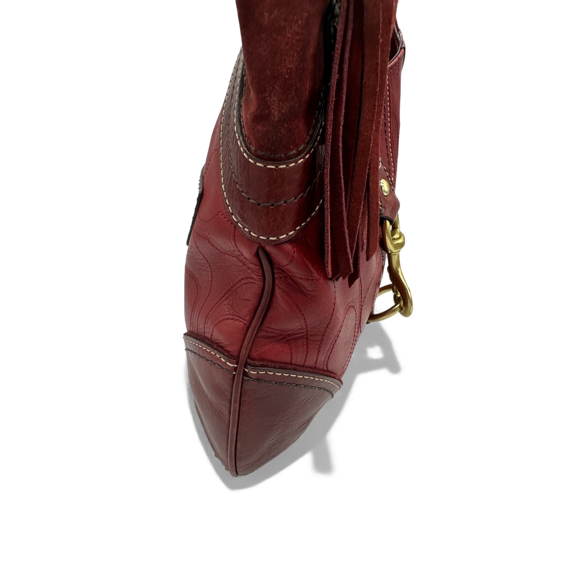 Vintage Coach F10223 Hampton Embossed Monogram Shoulder Bag - Thanks it's Vintage