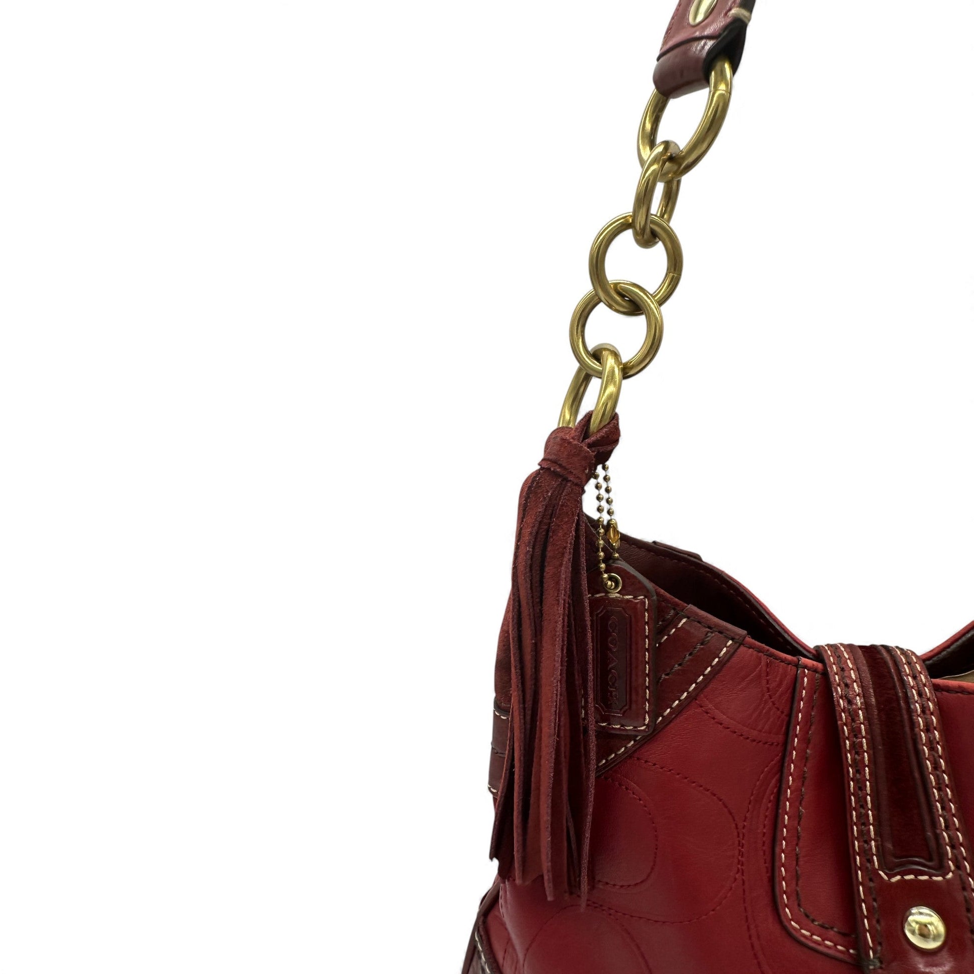 Vintage Coach F10223 Hampton Embossed Monogram Shoulder Bag - Thanks it's Vintage