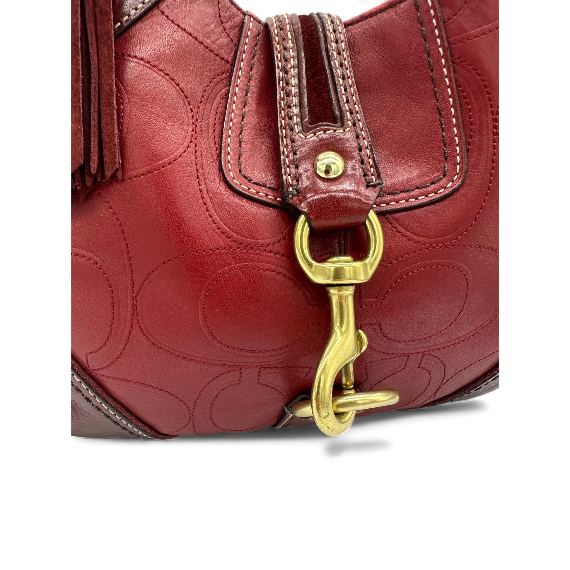 Vintage Coach F10223 Hampton Embossed Monogram Shoulder Bag - Thanks it's Vintage