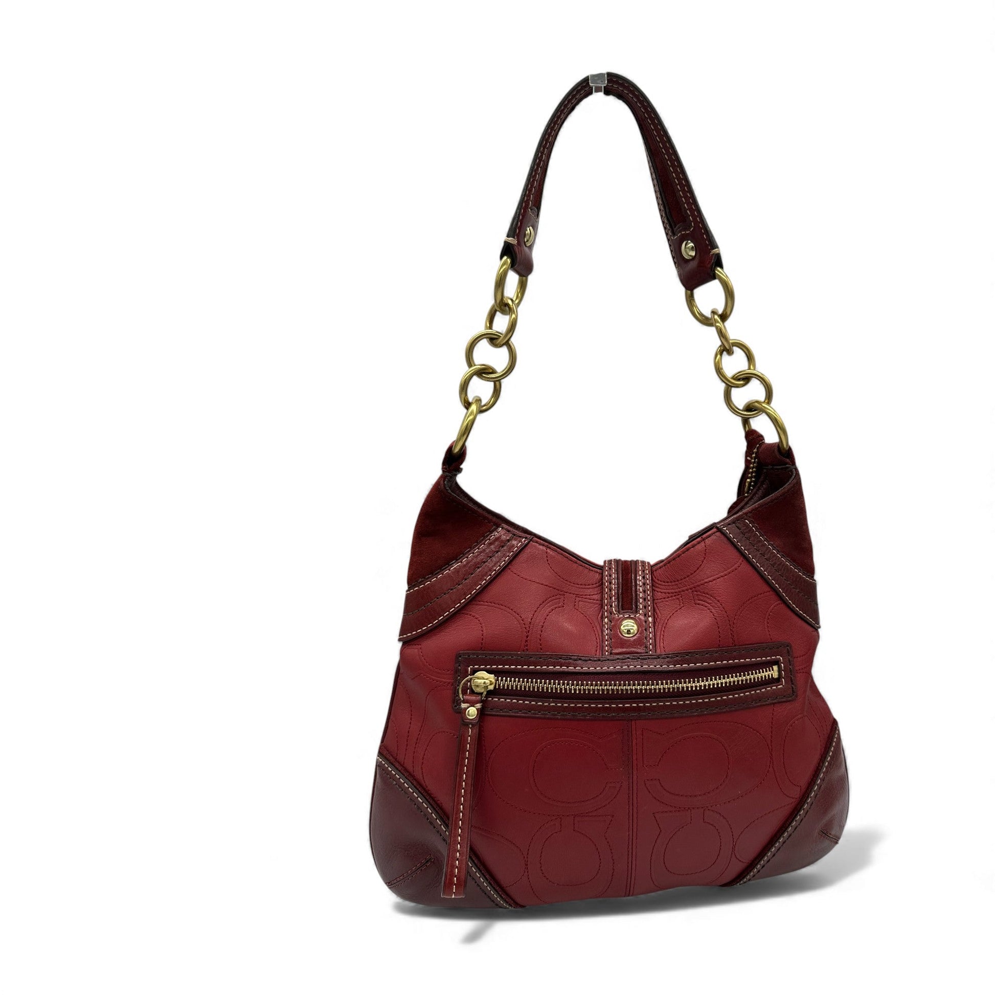 Vintage Coach F10223 Hampton Embossed Monogram Shoulder Bag - Thanks it's Vintage