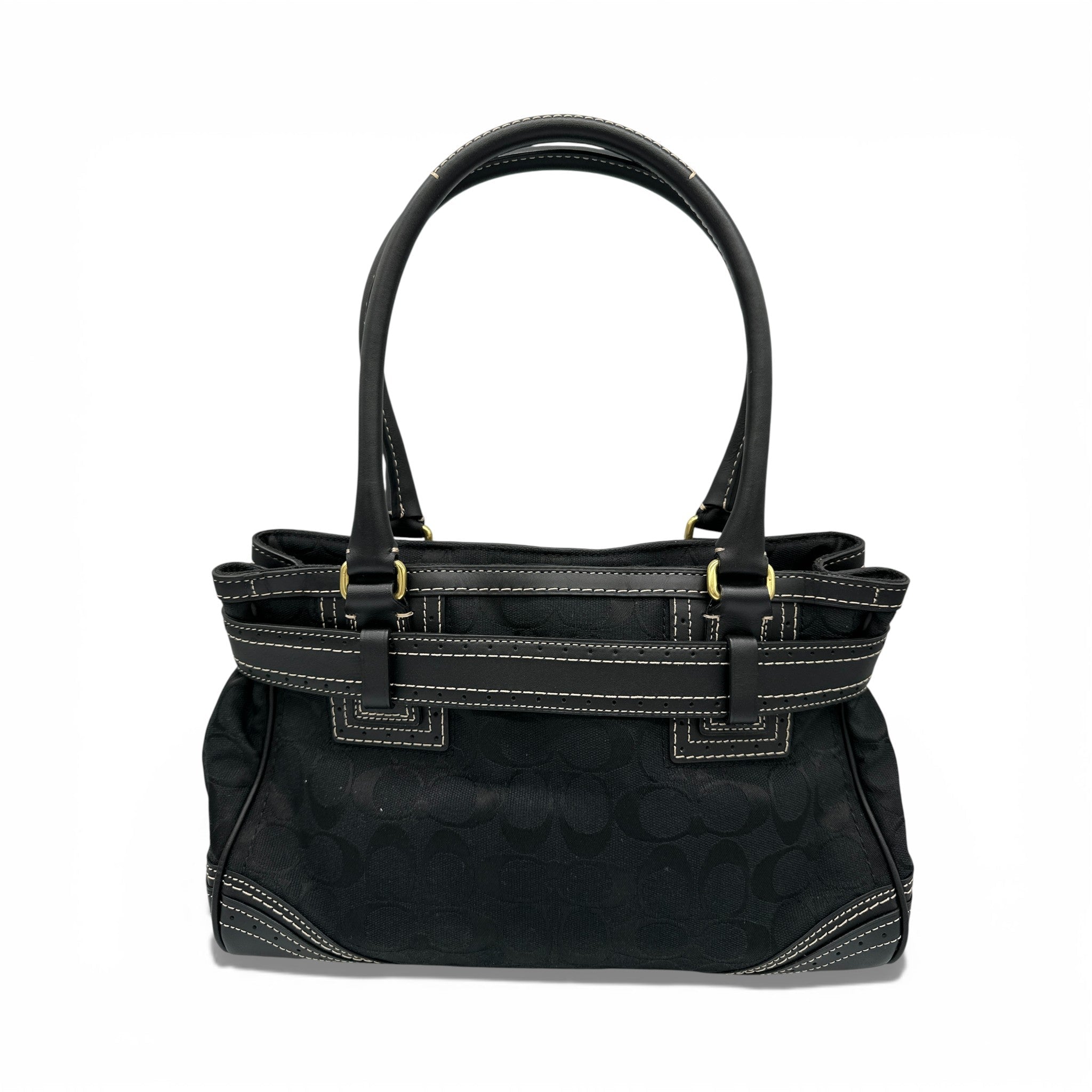バッグ Coach Hamptons Signature Tote Bag BLACK Coach Hamptons Signature Tote Bag BLACK 【公式通販】