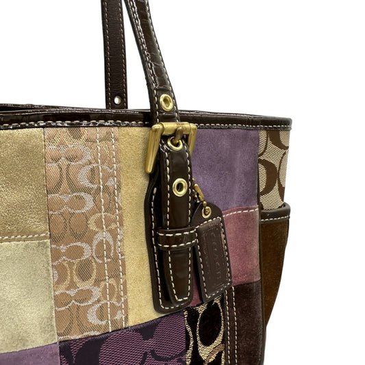 Vintage Coach F10515 Holiday Patchwork Tote Bag - Thanks it's Vintage