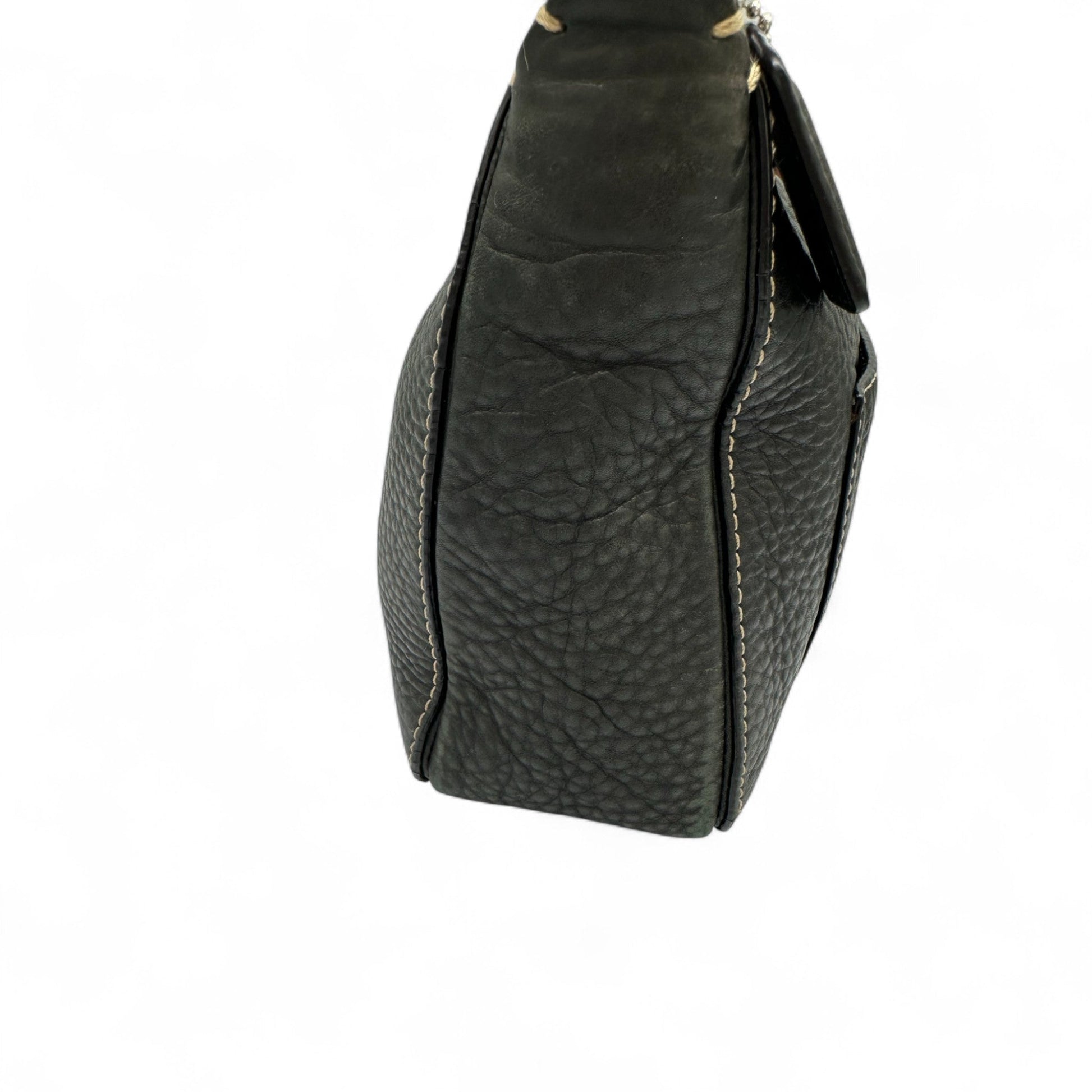 Vintage Coach F10890 Black Leather Shoulder Bag - Thanks it's Vintage