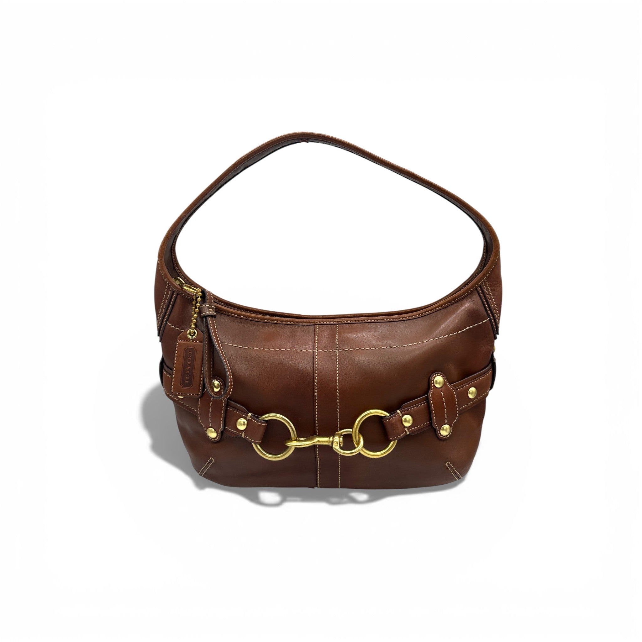 Vintage Coach F11261 Leather Horsebit Ergo Shoulder Bag – Thanks