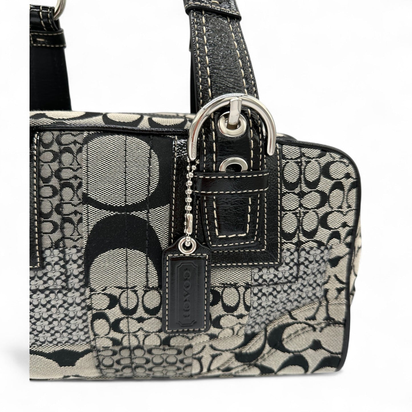 Vintage Coach F12317 Boston Patchwork Shoulder Bag - Thanks it's Vintage
