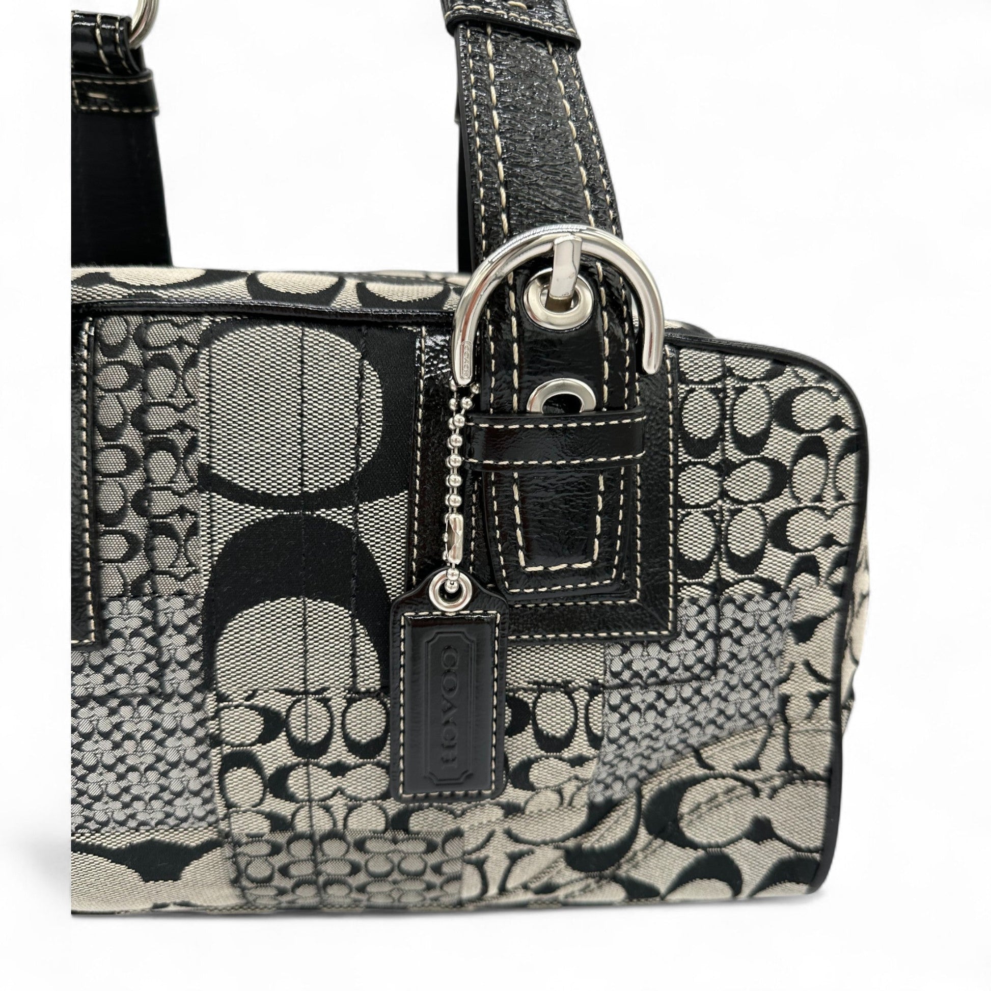 Vintage Coach F12317 Boston Patchwork Shoulder Bag - Thanks it's Vintage