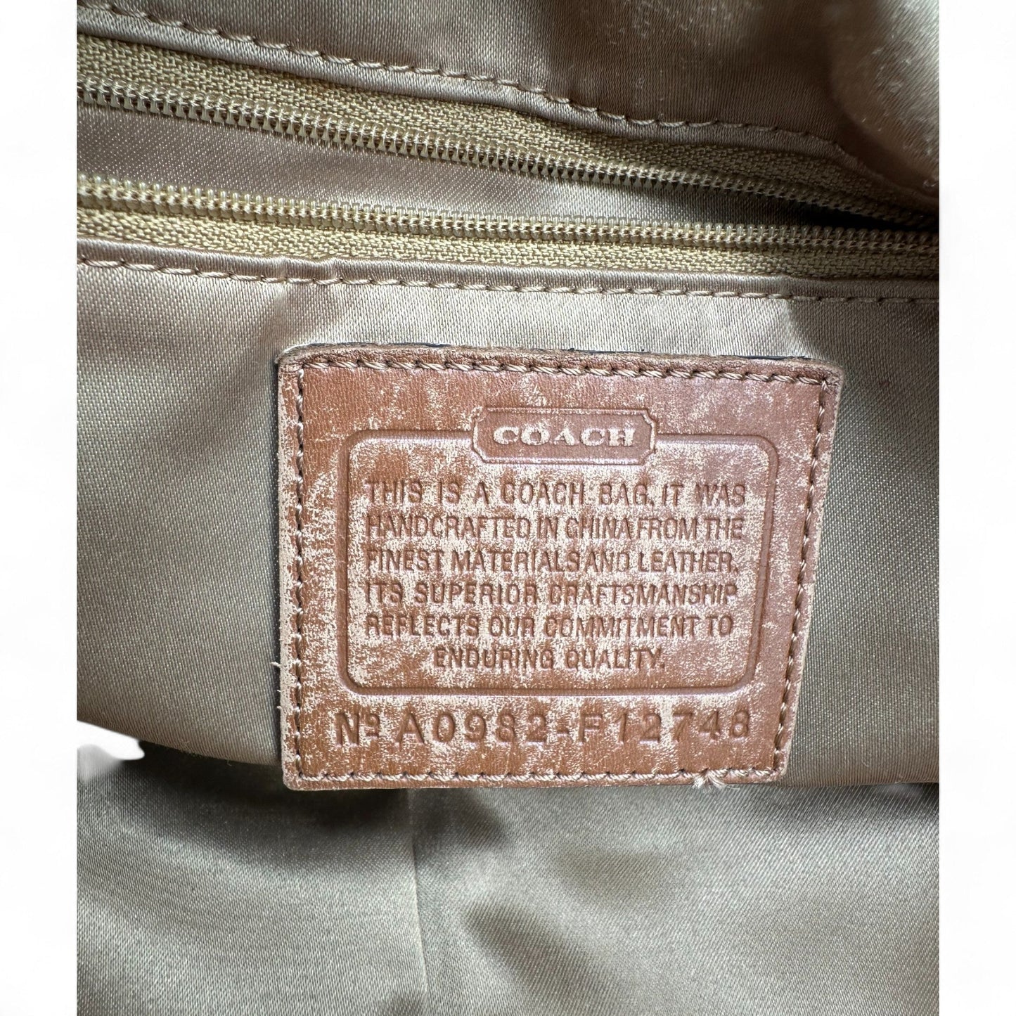 Vintage Coach F12748 Denim Ergo Shoulder Bag - Thanks it's Vintage