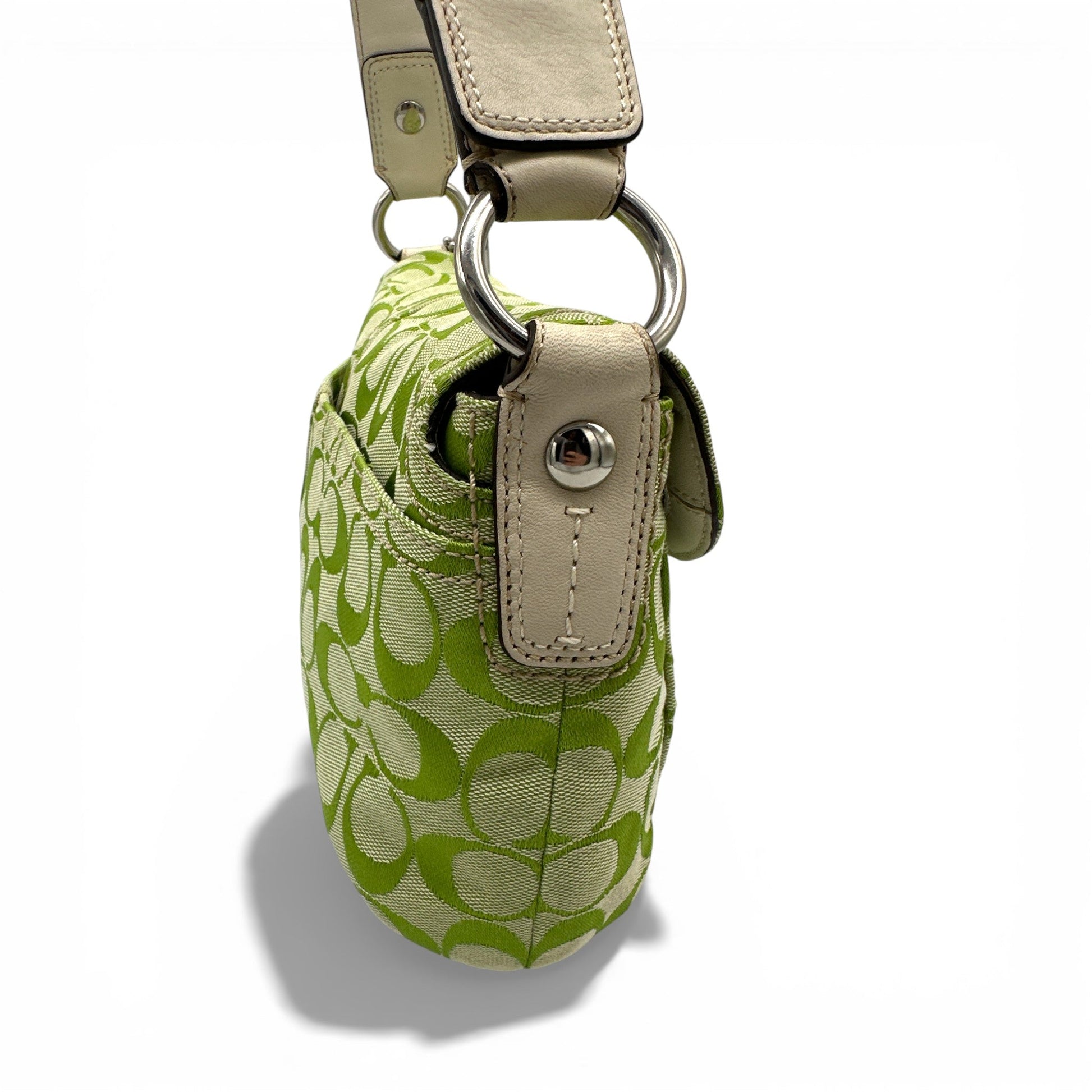 Vintage Coach F13113 Green Monogram Soho Shoulder Bag - Thanks it's Vintage