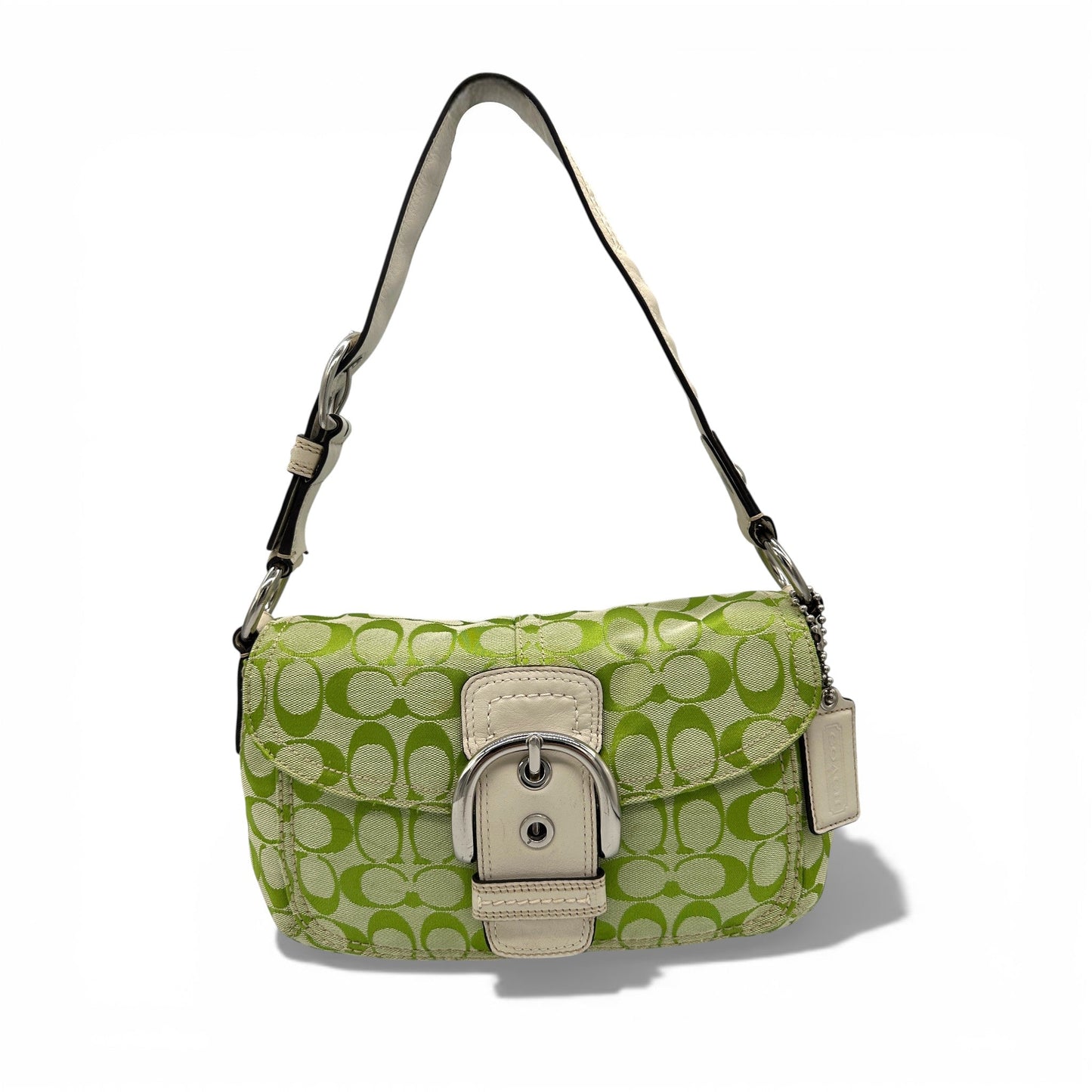 Vintage Coach F13113 Green Monogram Soho Shoulder Bag - Thanks it's Vintage