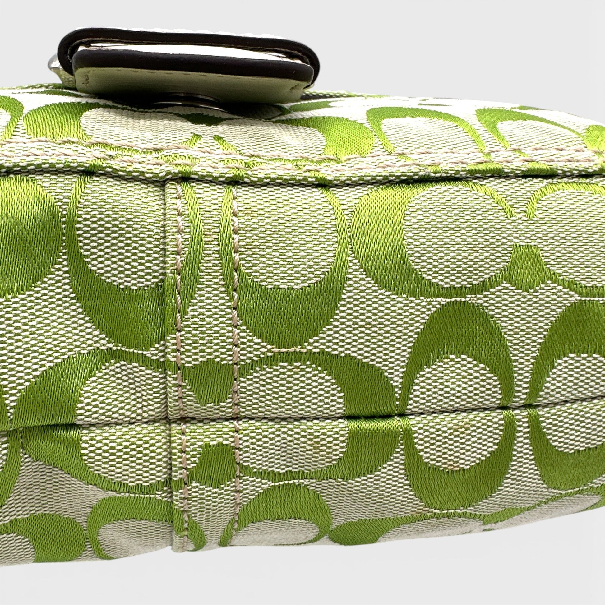 Vintage Coach F13113 Green Monogram Soho Shoulder Bag - Thanks it's Vintage