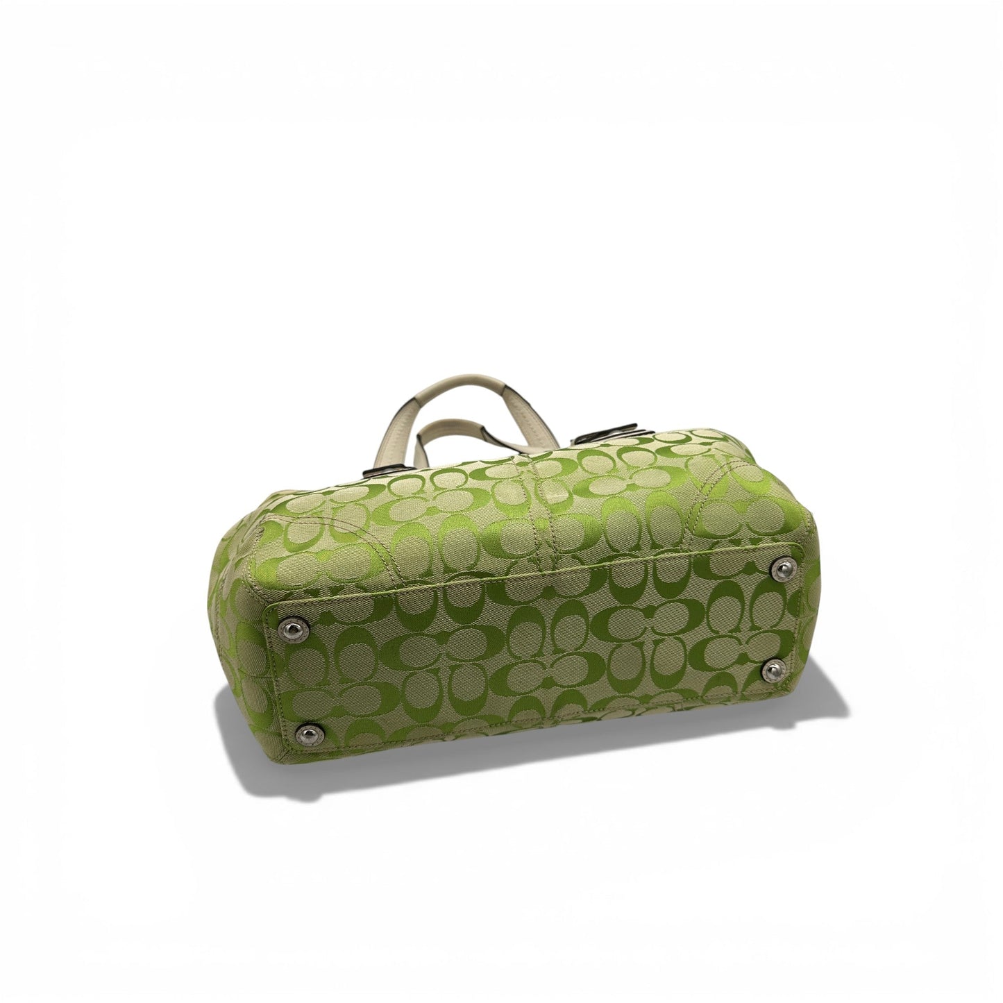 Vintage Coach F13117 Green Monogram Soho Tote Bag - Thanks it's Vintage