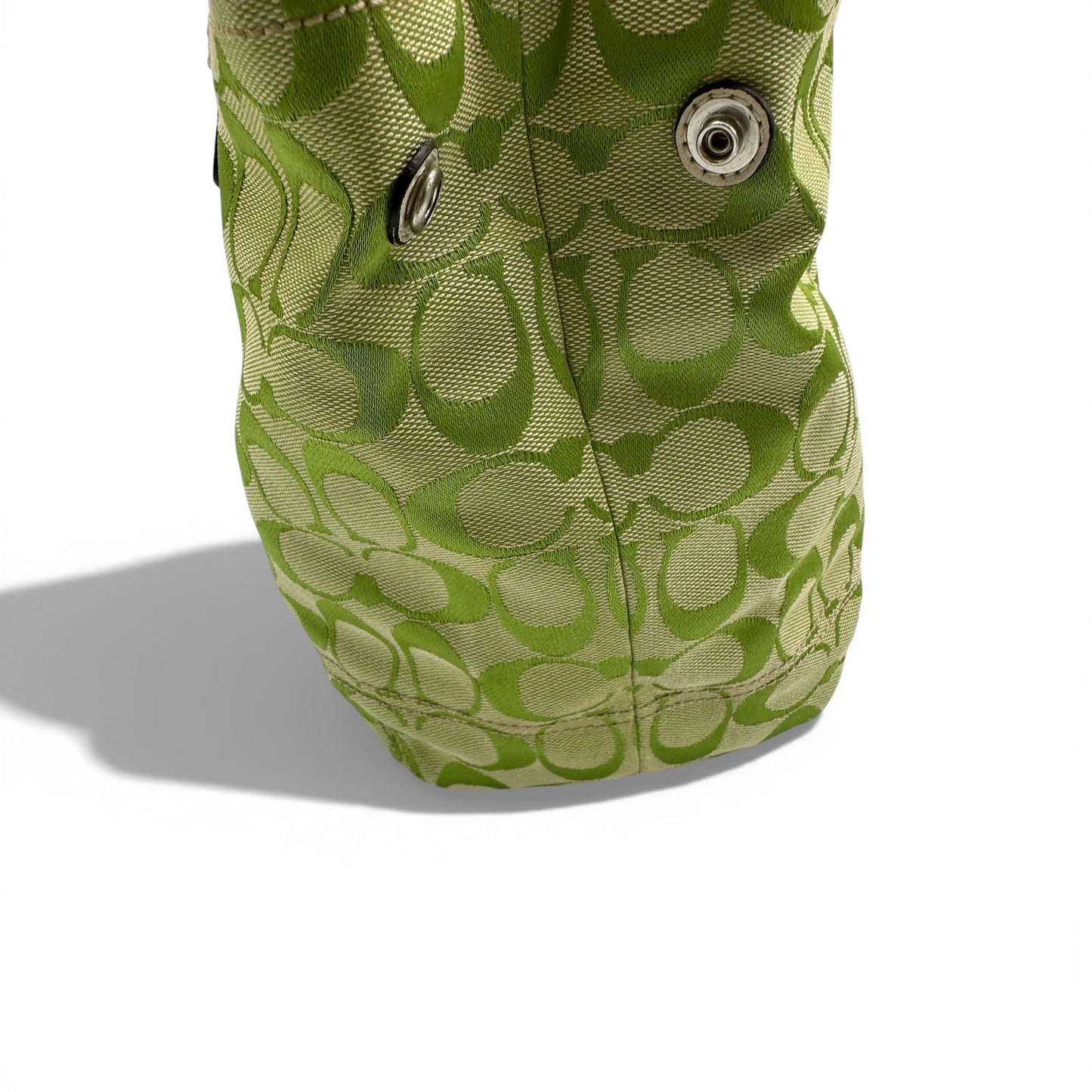 Vintage Coach F13117 Green Monogram Soho Tote Bag - Thanks it's Vintage