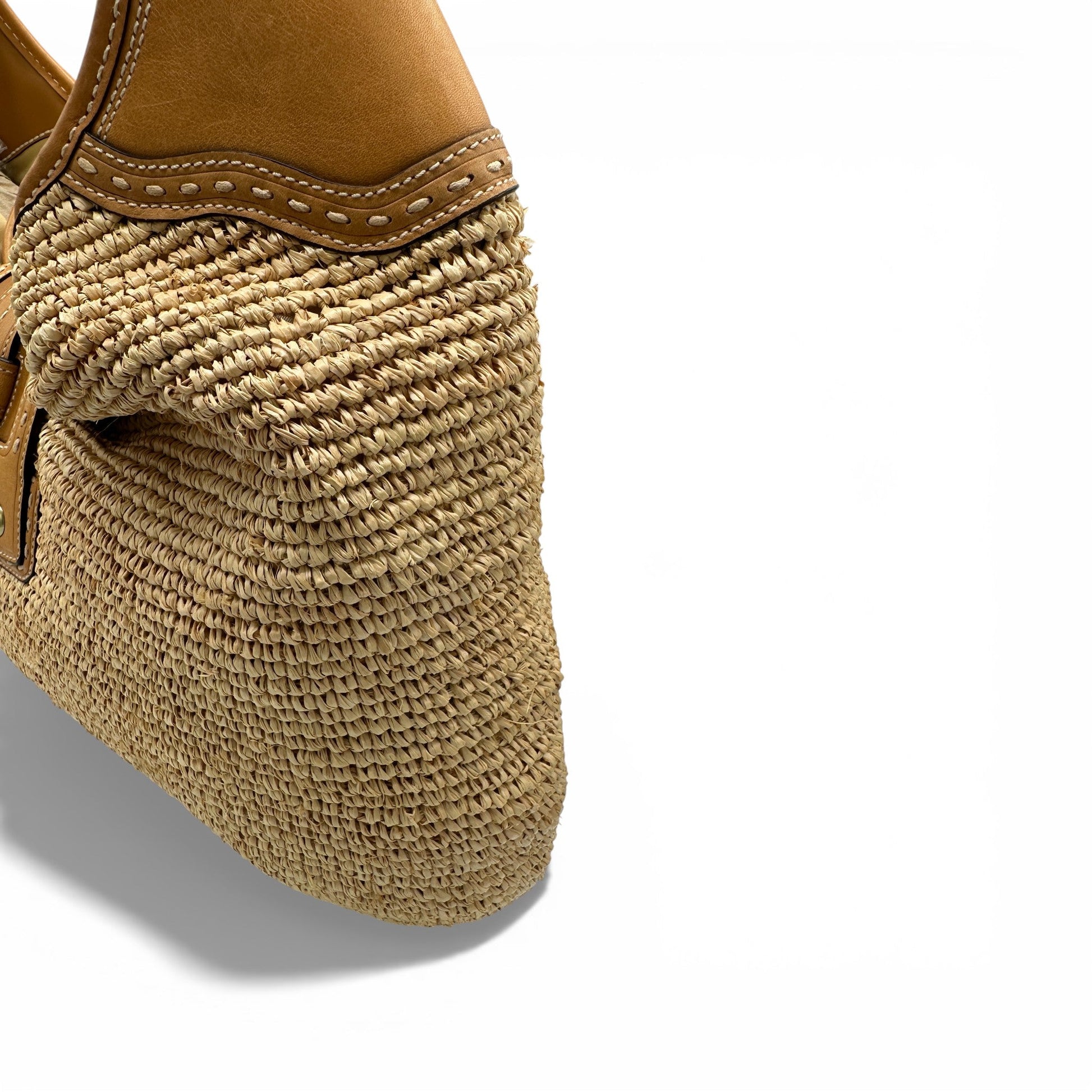 Vintage Coach F13374 Bleecker Millie Raffia Oversized Straw Bag - Thanks it's Vintage