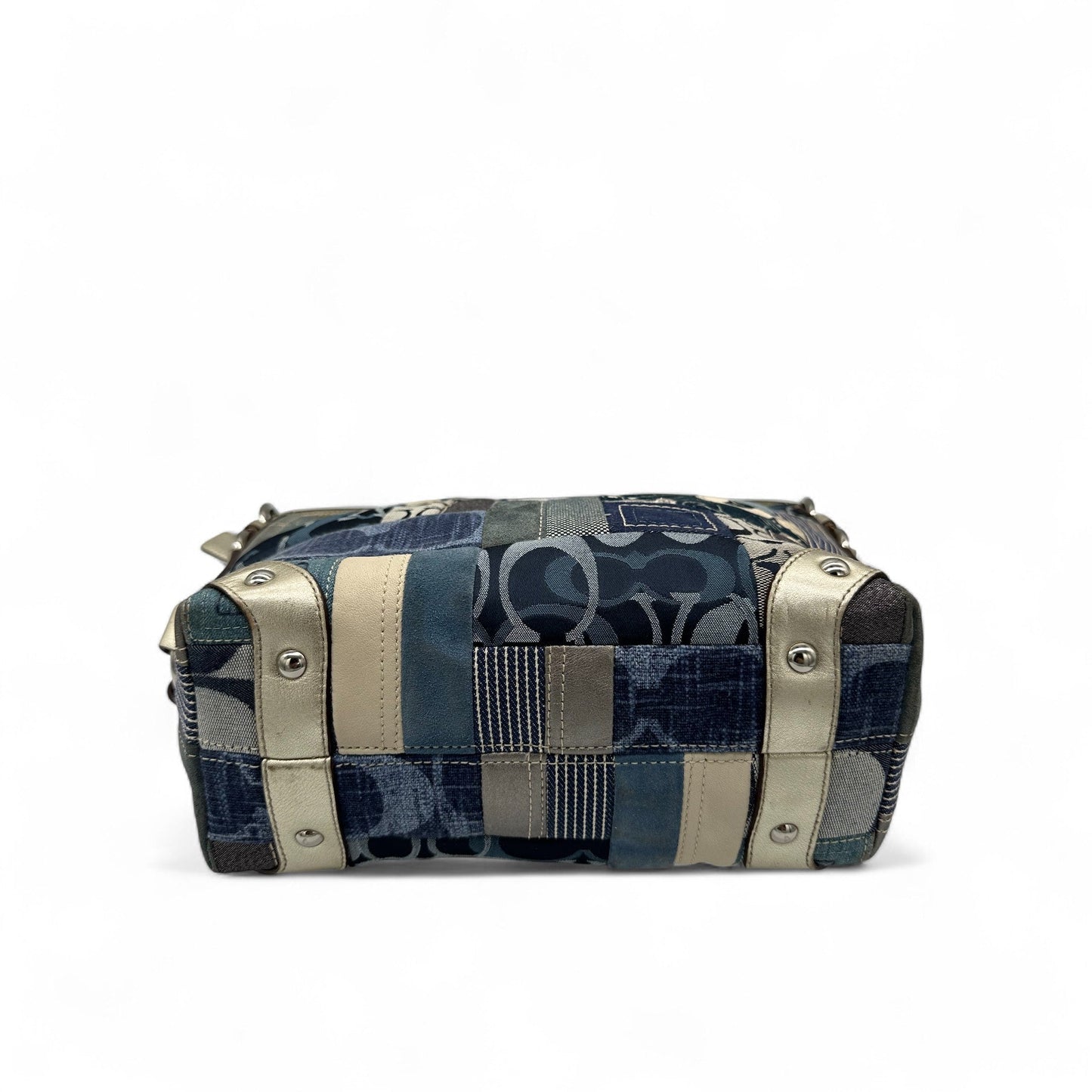 Vintage Coach F13720 Denim Patchwork Carly Shoulder Bag - Thanks it's Vintage