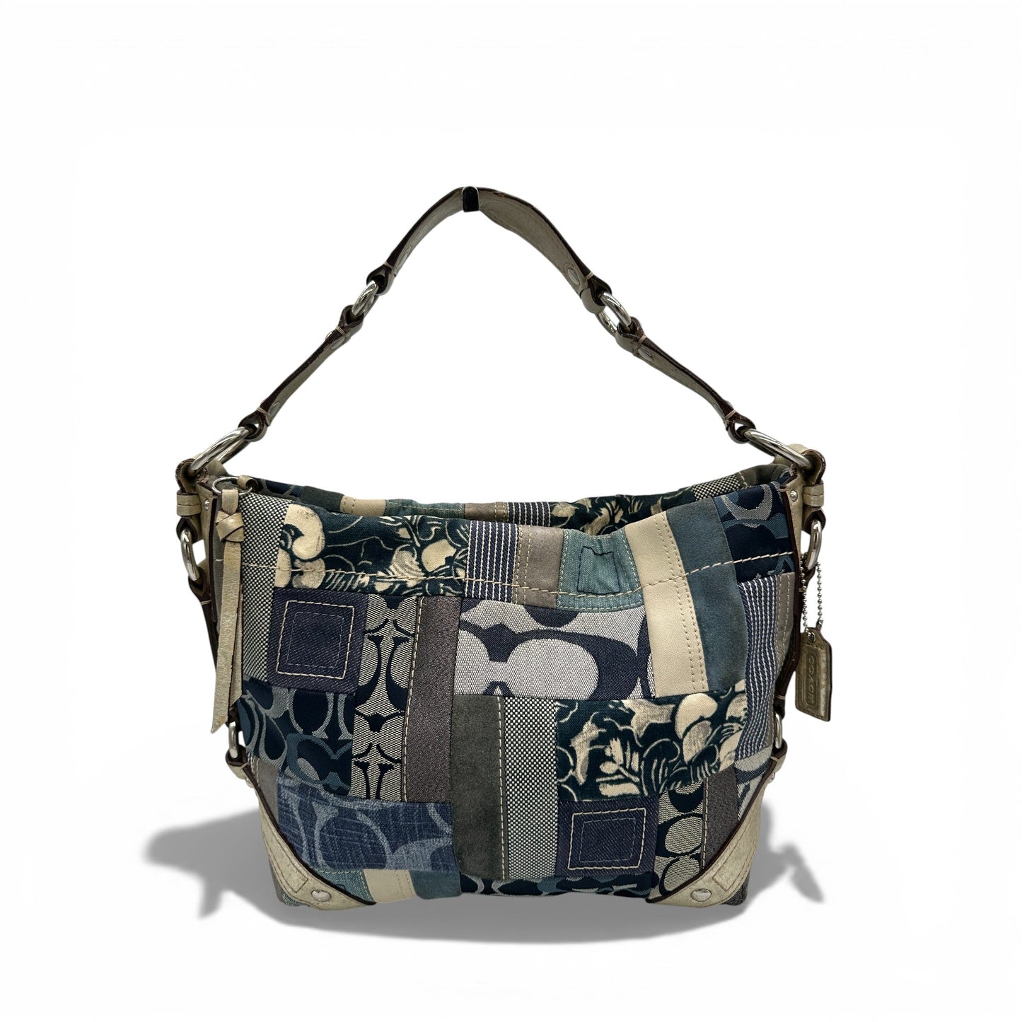 Vintage Coach F13720 Denim Patchwork Carly Shoulder Bag - Thanks it's Vintage