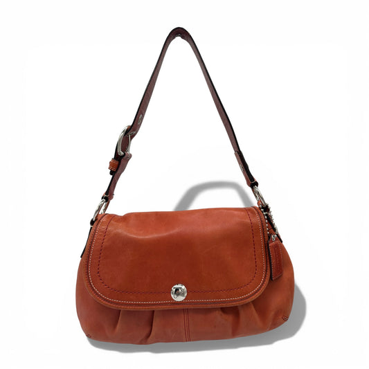 Vintage Coach F13729 Red Pink Flap Shoulder Bag - Thanks it's Vintage