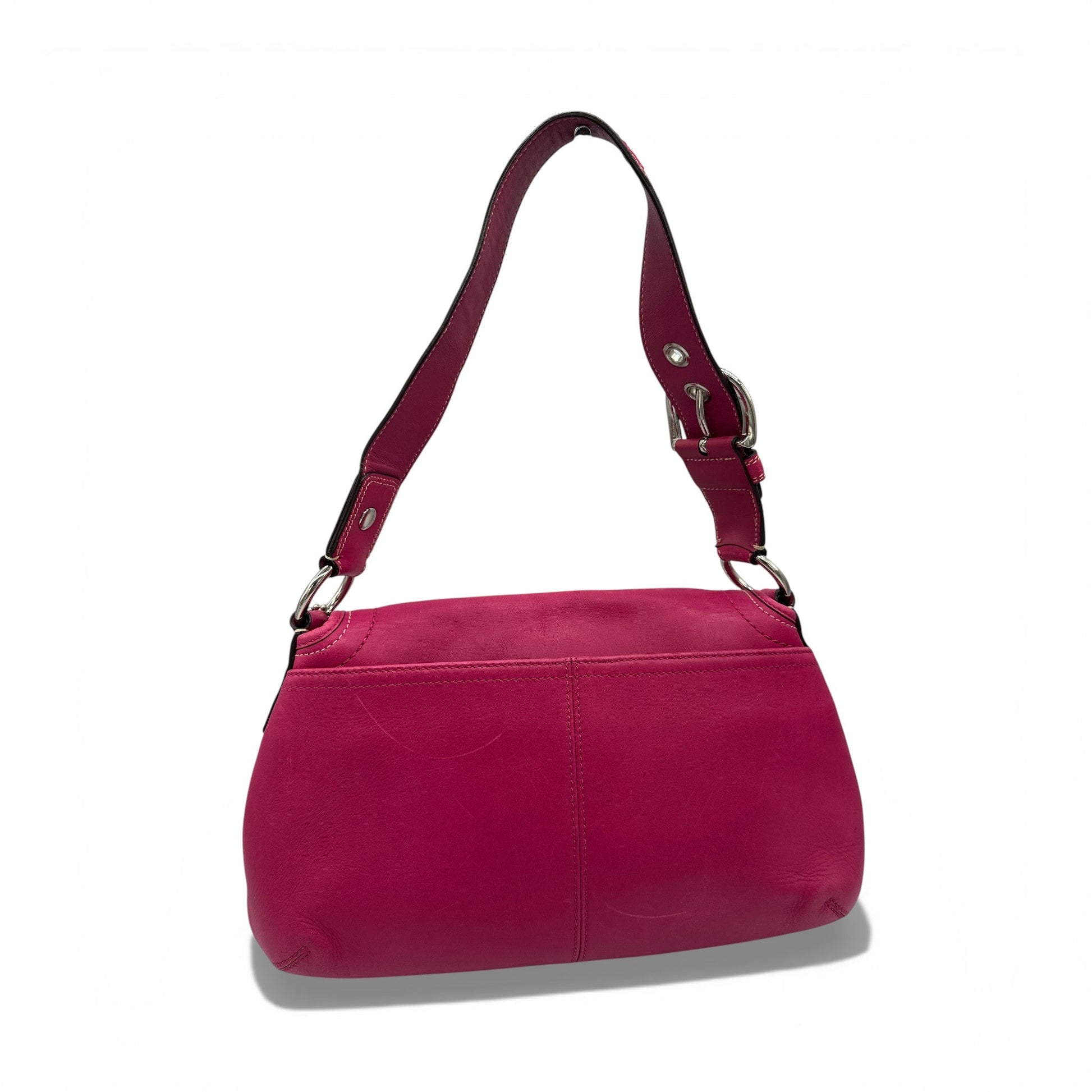 Vintage Coach F13729 Soho Pink Flap Shoulder Bag - Thanks it's Vintage