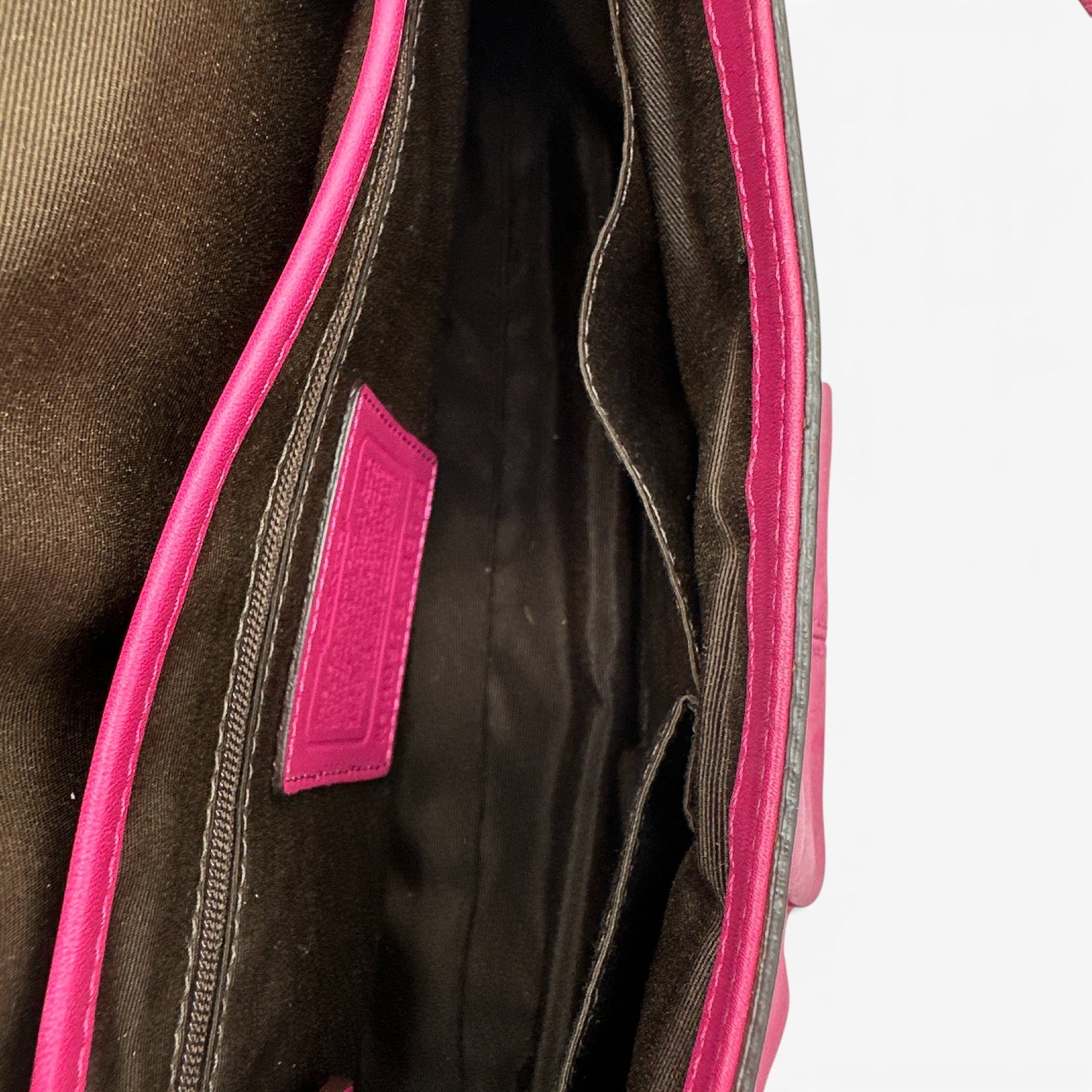 Vintage Coach F13729 Soho Pink Flap Shoulder Bag - Thanks it's Vintage