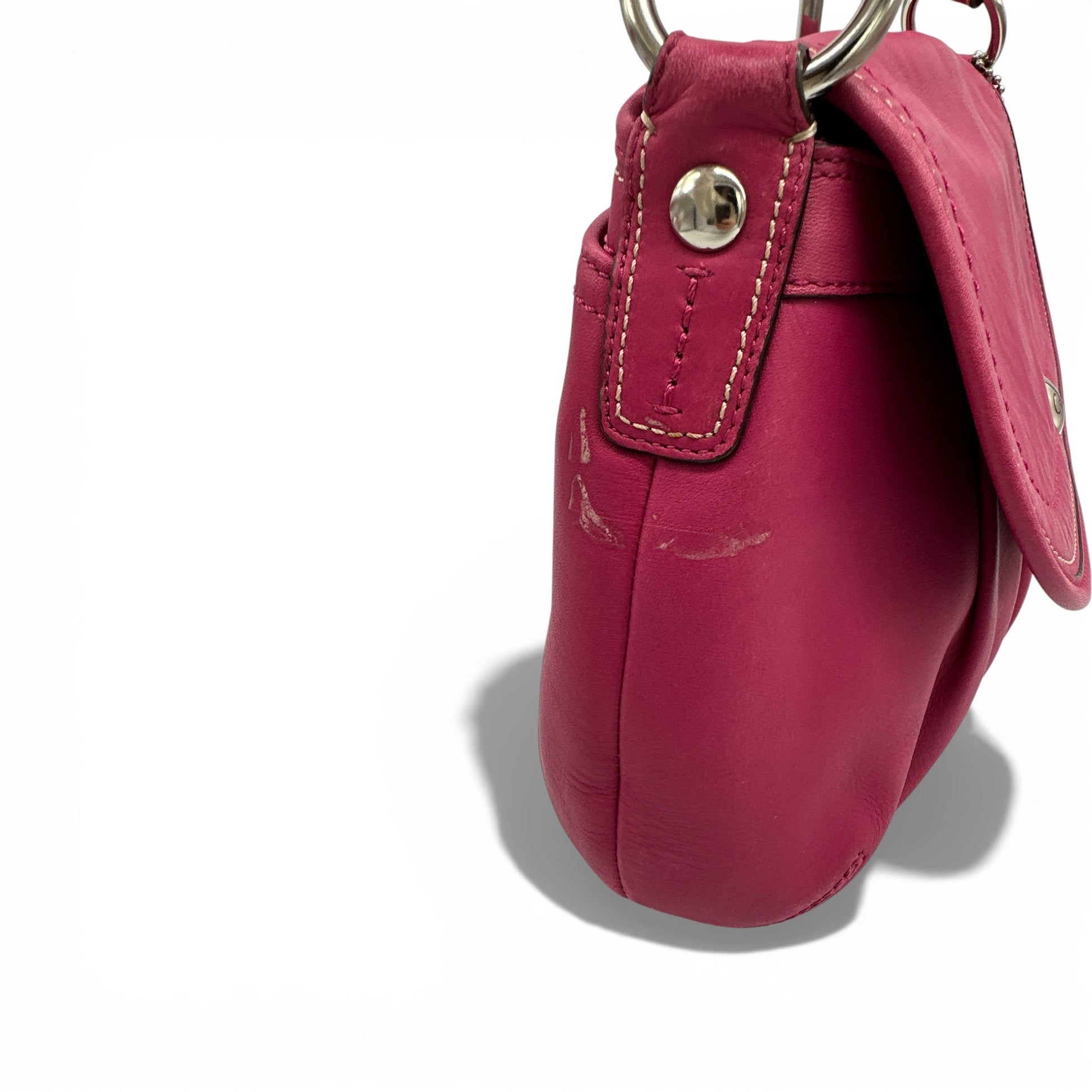 Vintage Coach F13729 Soho Pink Flap Shoulder Bag - Thanks it's Vintage