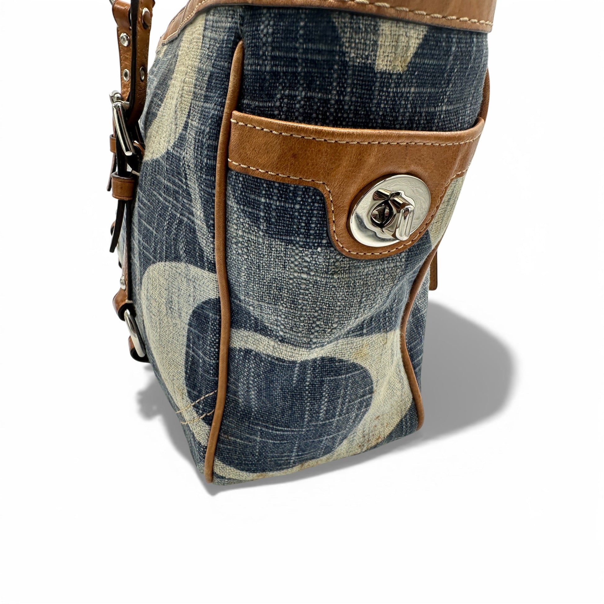 Vintage Coach F13810 Denim Tote Shoulder Bag - Thanks it's Vintage