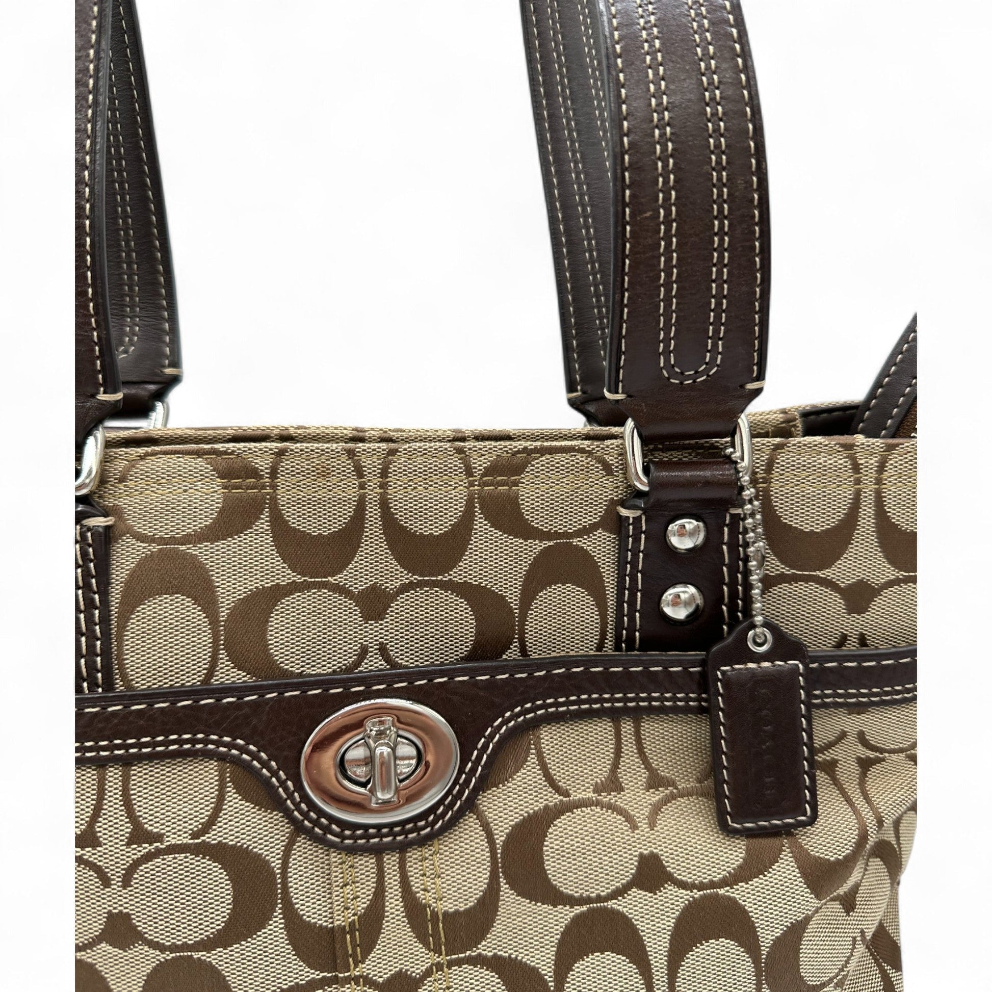 Vintage Coach F13973 Turnlock Tote Shoulder Bag - Thanks it's Vintage