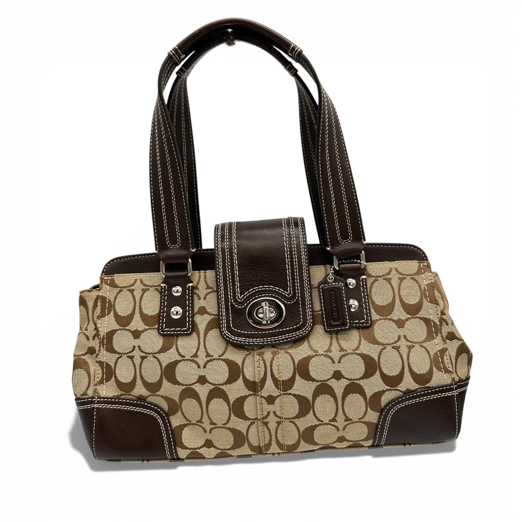 COACH コーチ ハンプトンズ キャリーオール F13975 Vintage Coach F13975 Hamptons Carryall Shoulder Bag – Thanks it's