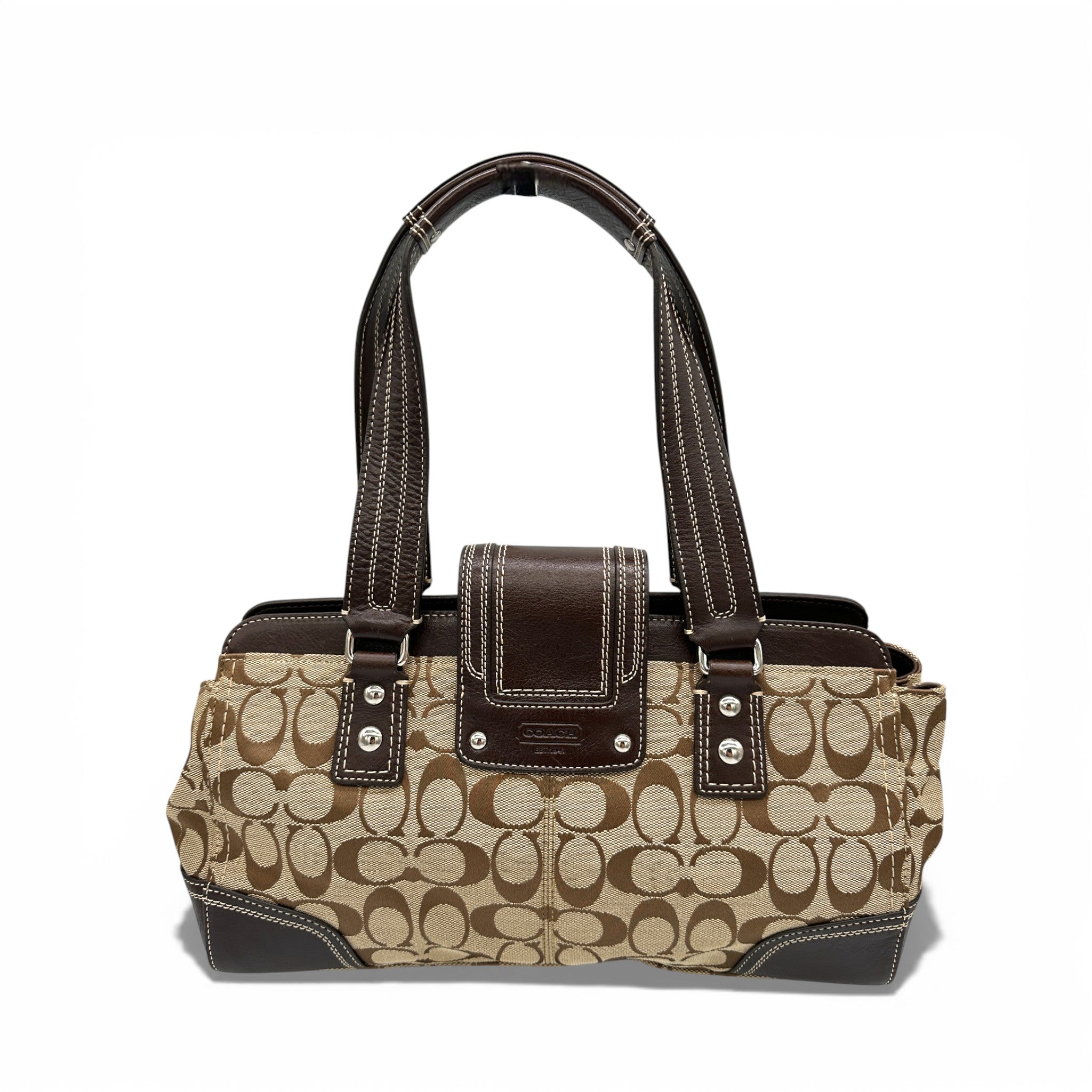 COACH コーチ ハンプトンズ キャリーオール F13975 Vintage Coach F13975 Hamptons Carryall Shoulder Bag – Thanks it's