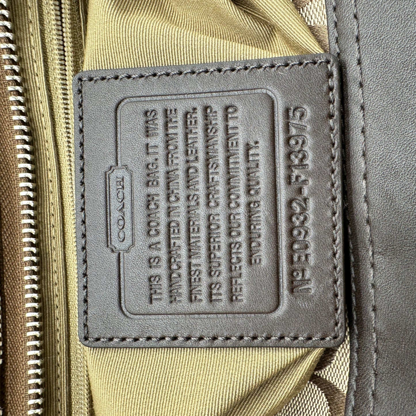 Vintage Coach F13975 Hamptons Carryall Shoulder Bag - Thanks it's Vintage