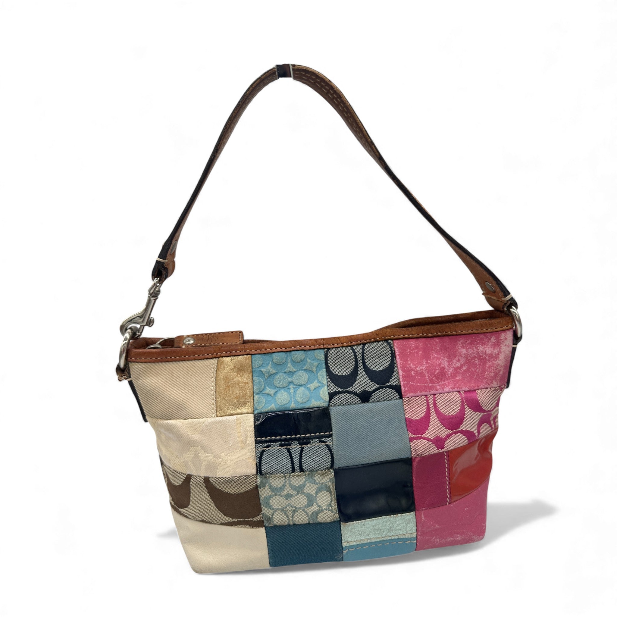 バッグ COACH Shoulder Bag Vintage Patchwork Vintage Coach F14652 Patchwork Shoulder Bag – Thanks it's Vintage