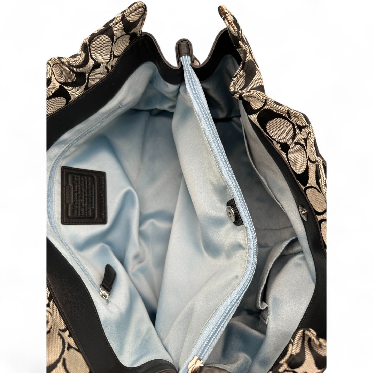 Vintage Coach F14692 Black Monogram Tote Shoulder Bag - Thanks it's Vintage