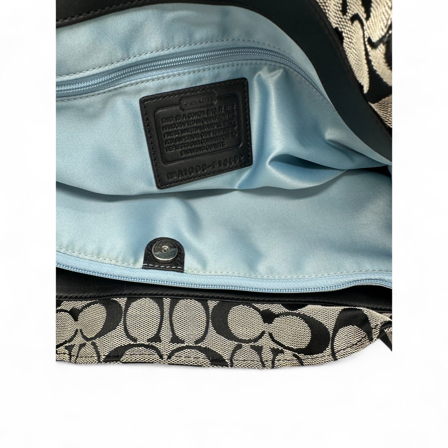 Vintage Coach F14692 Black Monogram Tote Shoulder Bag - Thanks it's Vintage