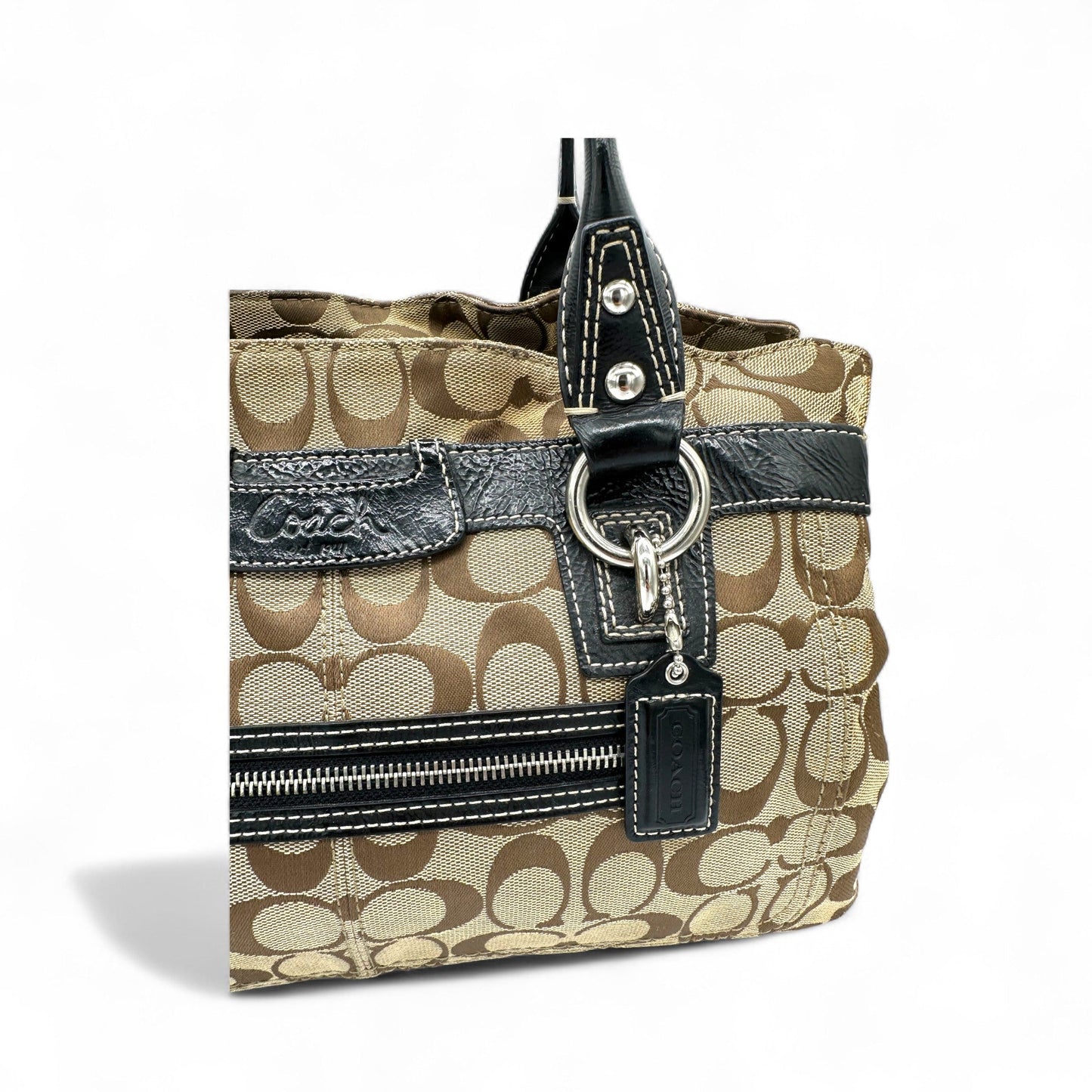 Vintage Coach F14692 Signature Monogram Tote Shoulder Bag - Thanks it's Vintage