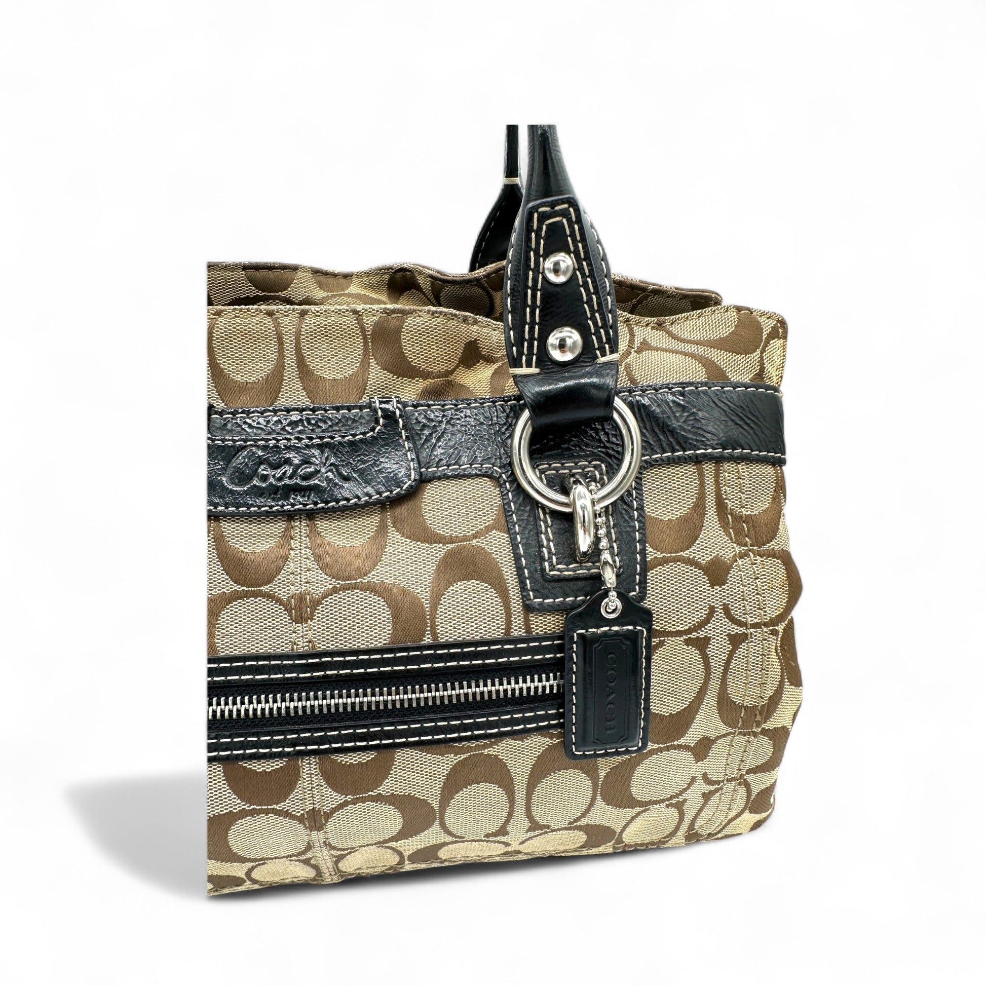 Vintage Coach F14692 Signature Monogram Tote Shoulder Bag - Thanks it's Vintage