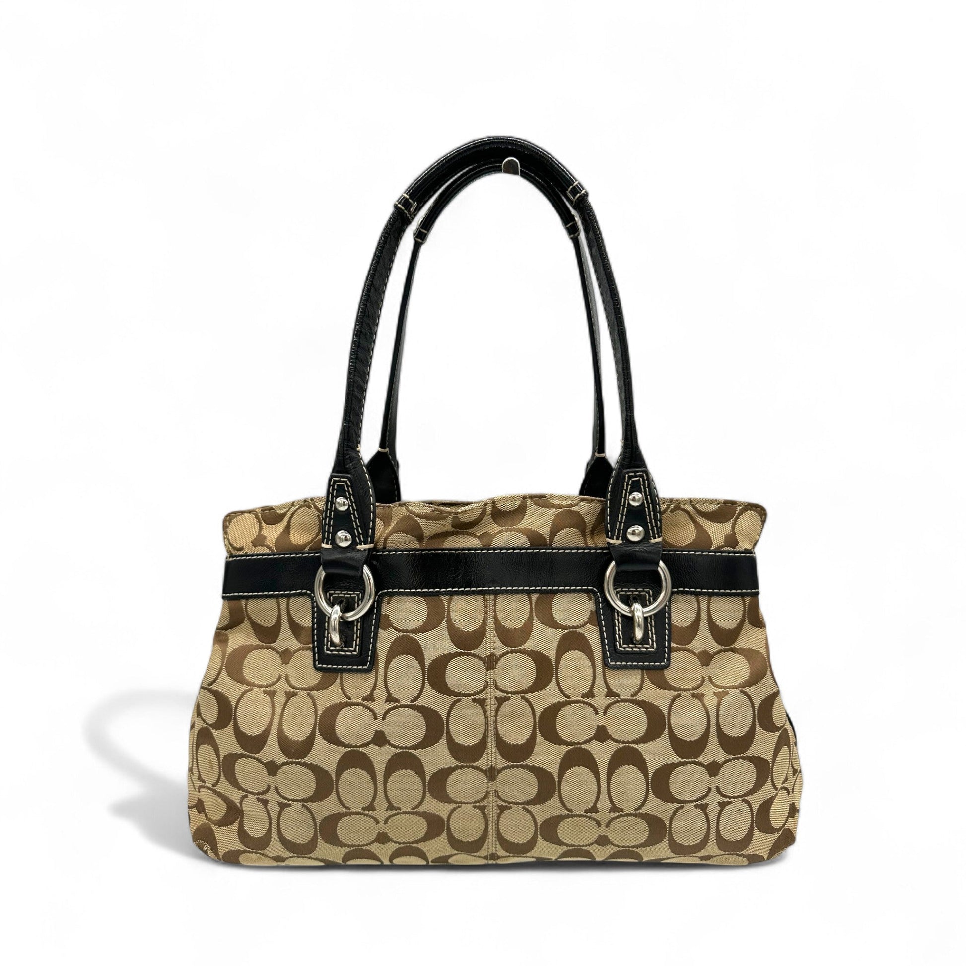 Vintage Coach F14692 Signature Monogram Tote Shoulder Bag - Thanks it's Vintage