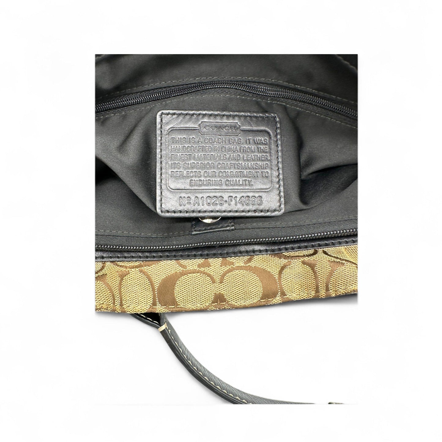 Vintage Coach F14692 Signature Monogram Tote Shoulder Bag - Thanks it's Vintage