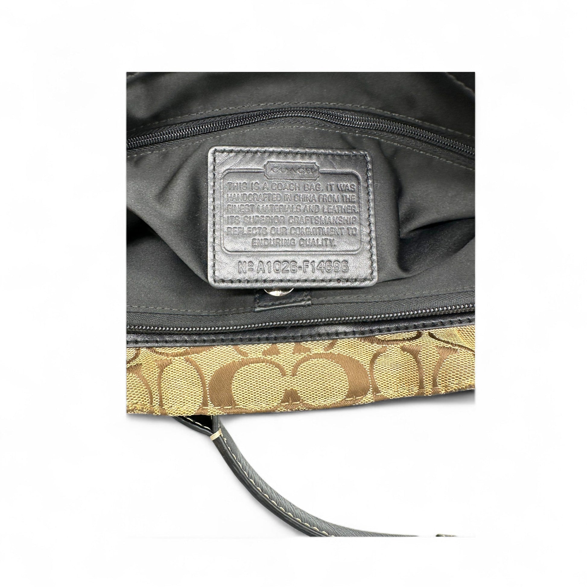 Vintage Coach F14692 Signature Monogram Tote Shoulder Bag - Thanks it's Vintage