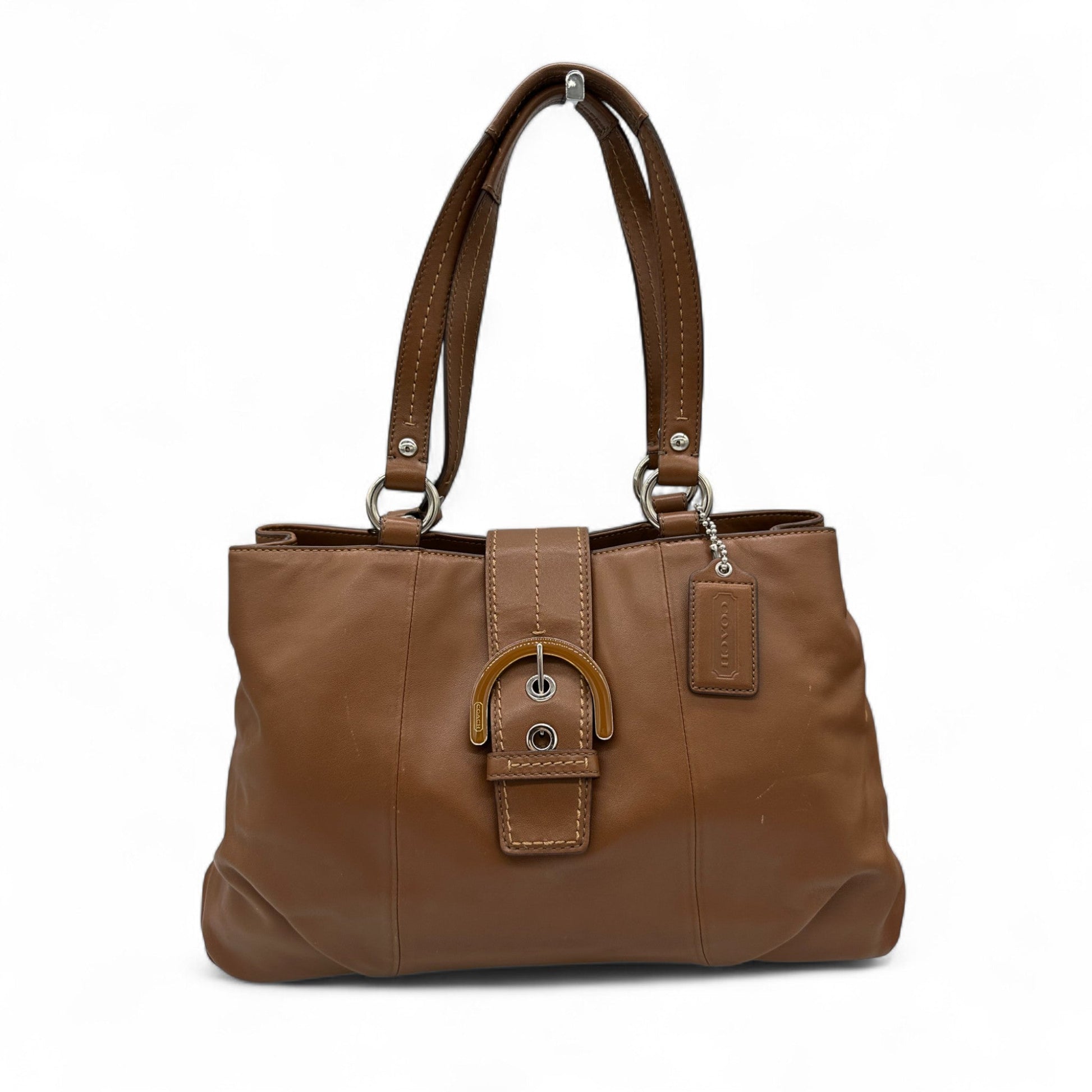 Vintage Coach F17090 Brown Leather Soho Buckle Shoulder Bag - Thanks it's Vintage